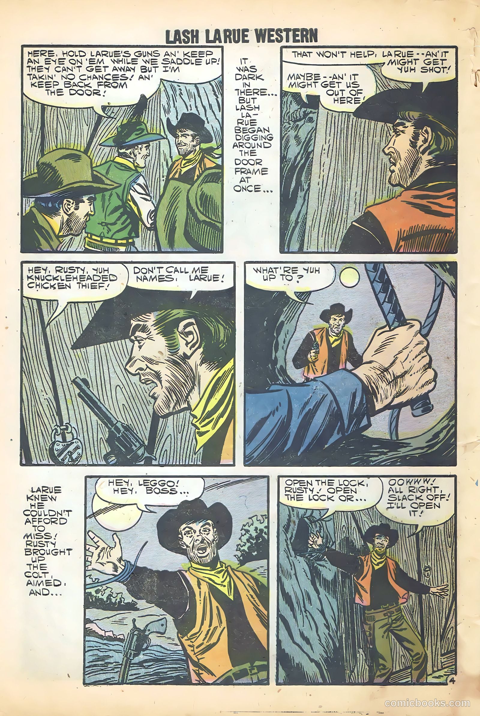Lash Larue Western #68 (1958) — page 64 of 68