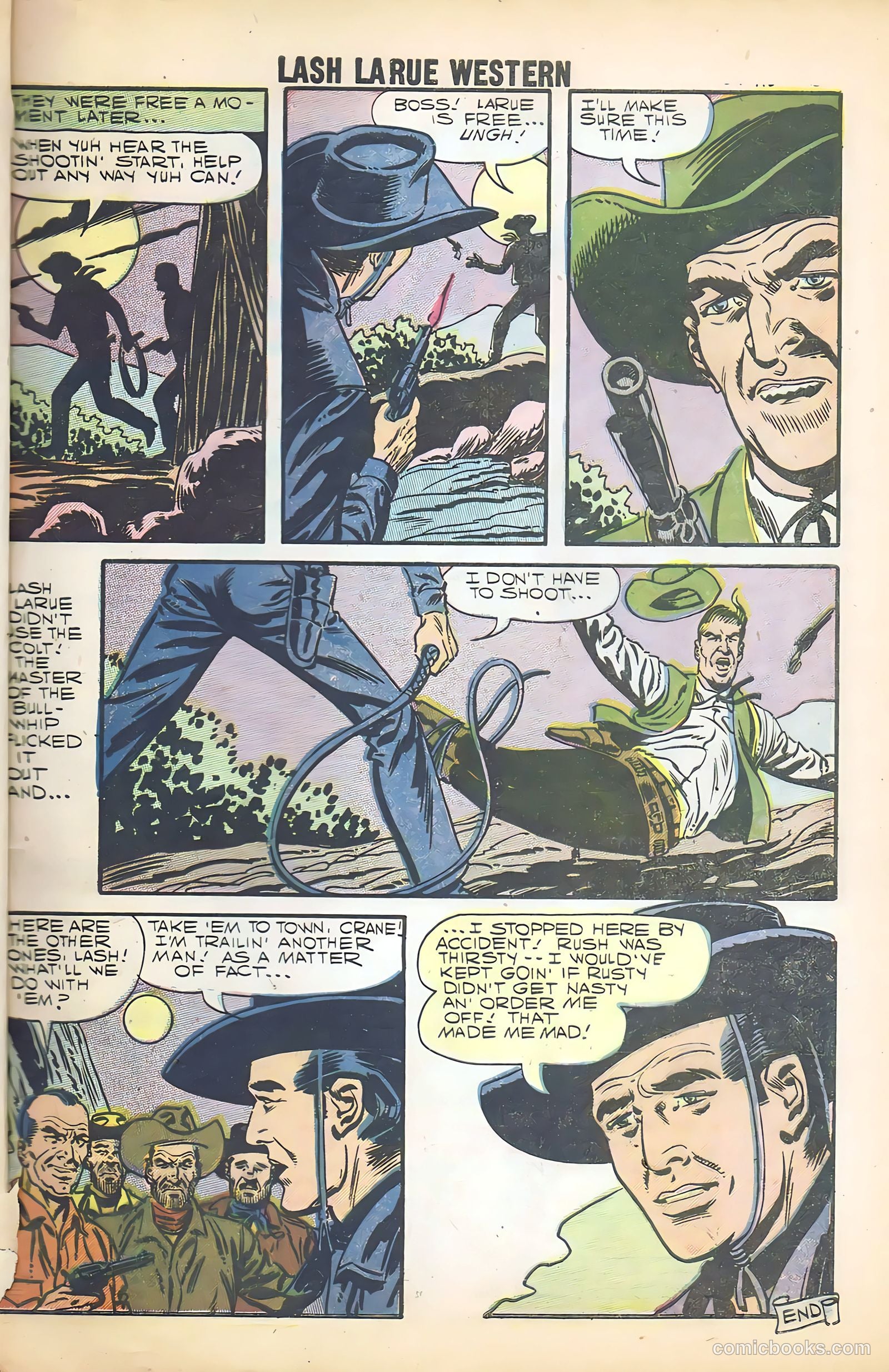 Lash Larue Western #68 (1958) — page 65 of 68