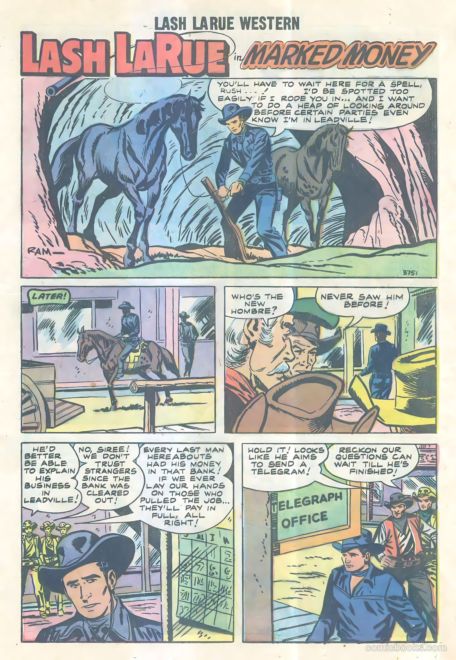 Lash Larue Western #69 (1957) — page 16 of 33