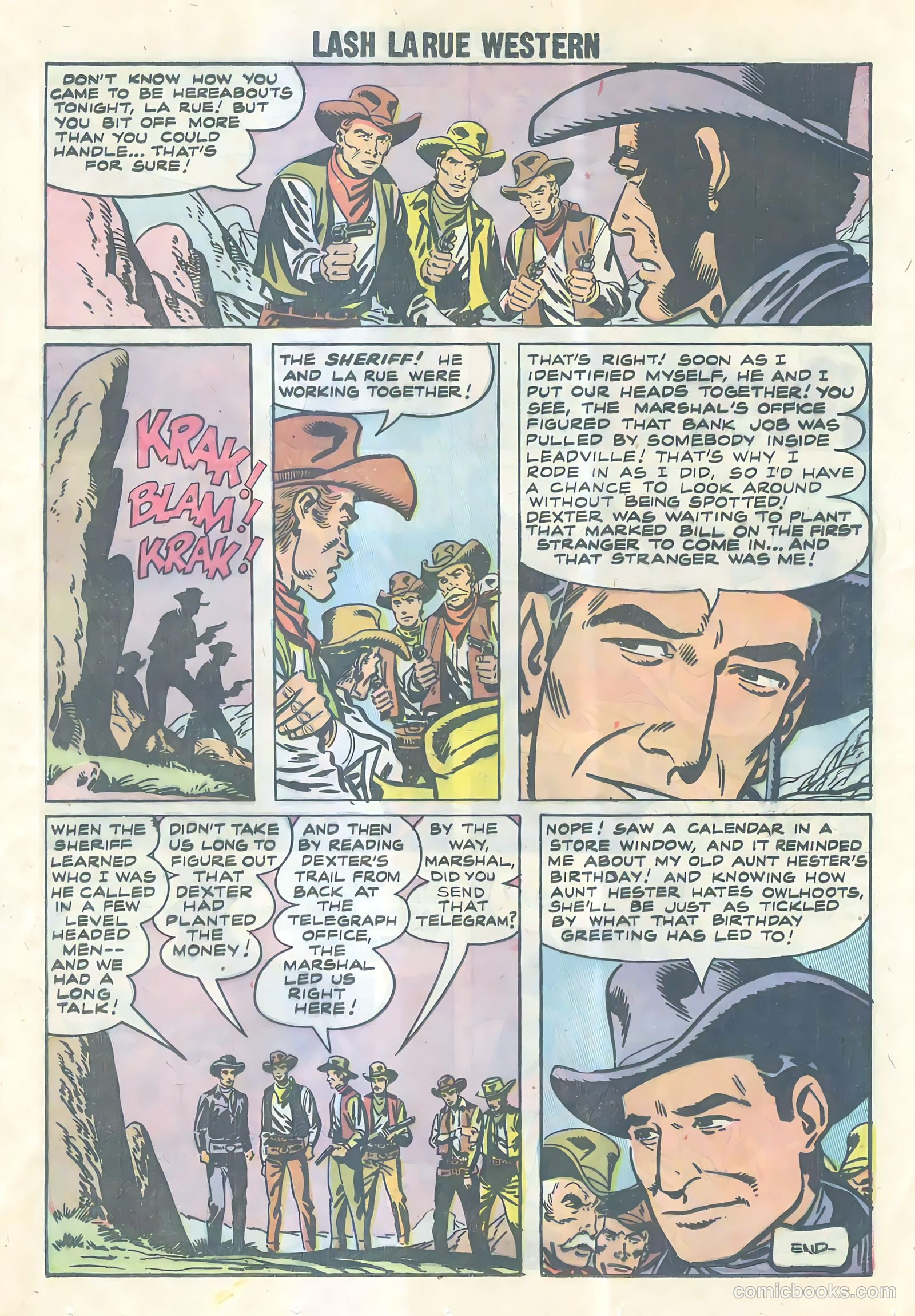 Lash Larue Western #69 (1957) — page 19 of 33