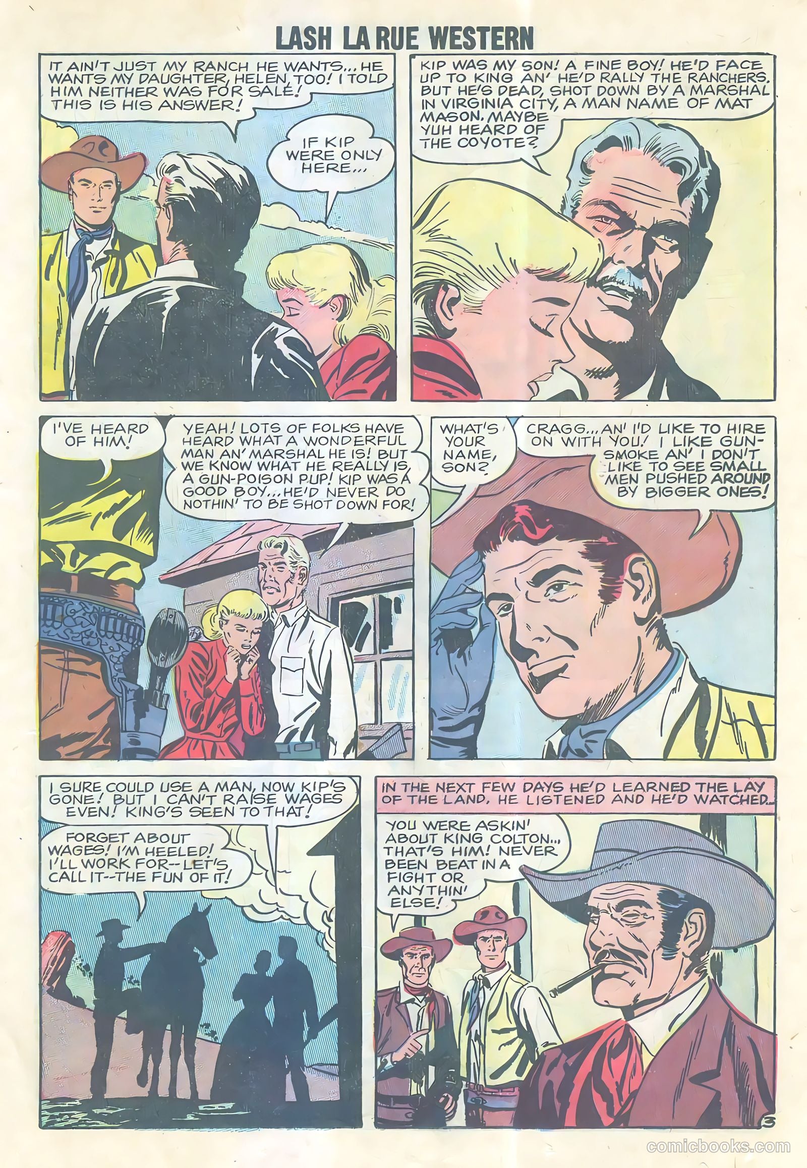 Lash Larue Western #69 (1957) — page 22 of 33