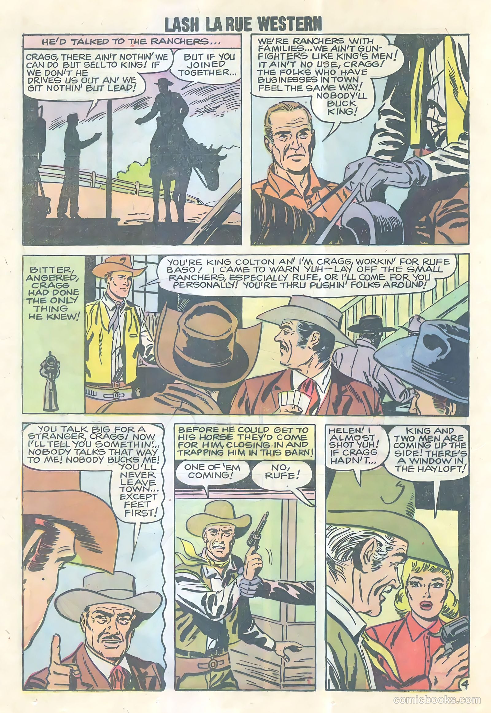 Lash Larue Western #69 (1957) — page 23 of 33