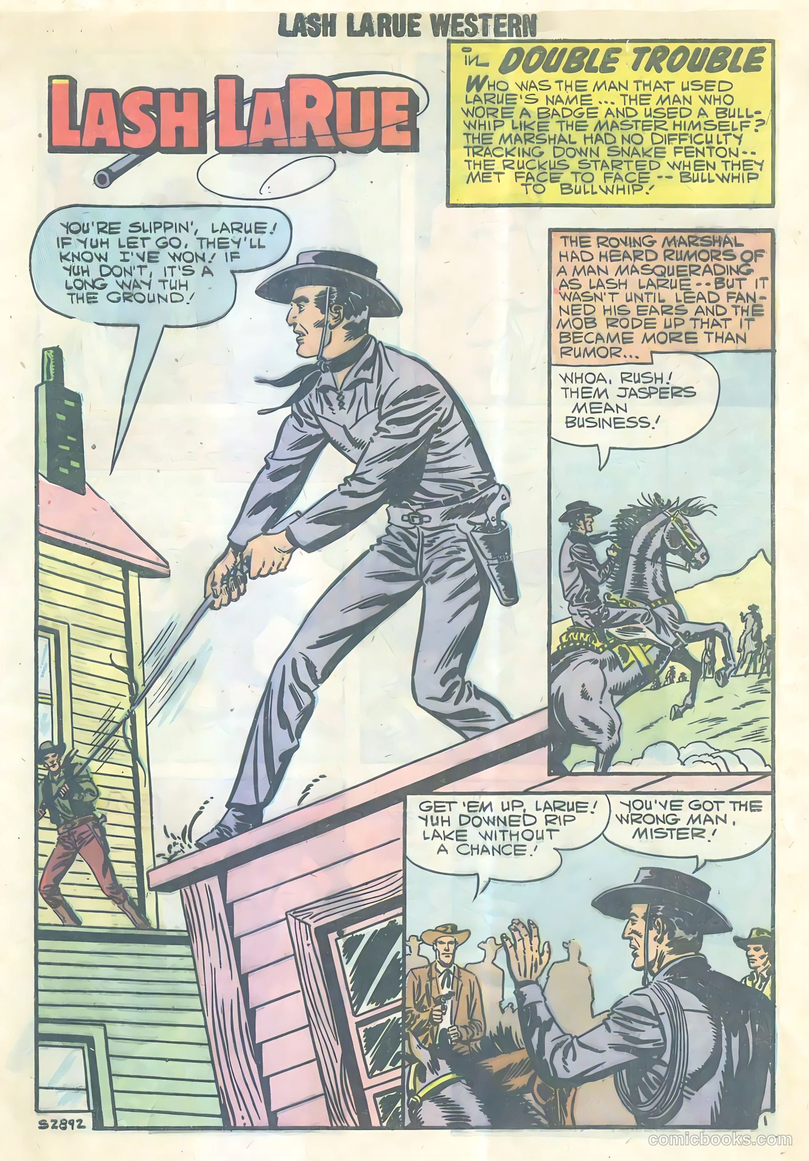 Lash Larue Western #69 (1957) — page 28 of 33