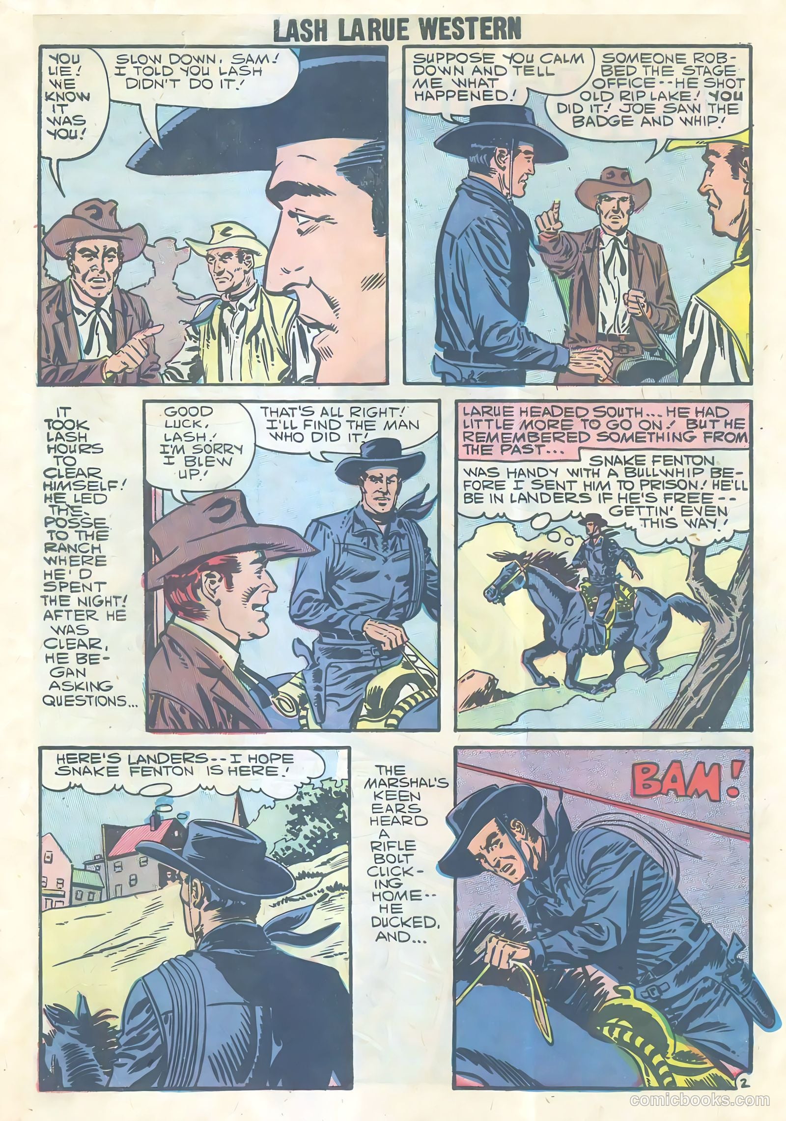 Lash Larue Western #69 (1957) — page 29 of 33
