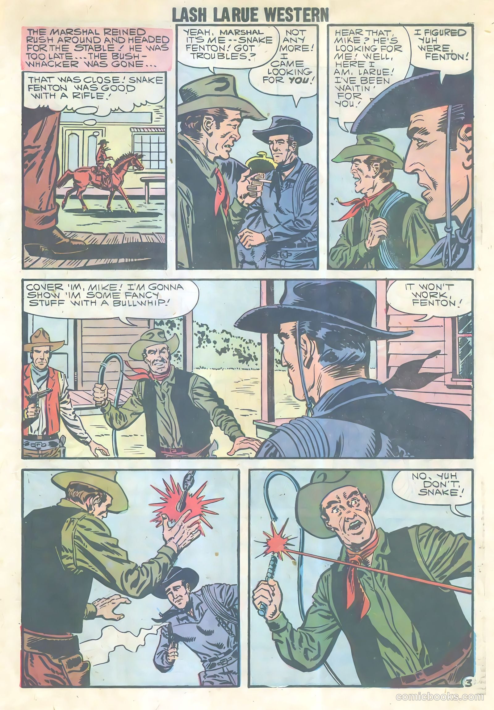 Lash Larue Western #69 (1957) — page 30 of 33