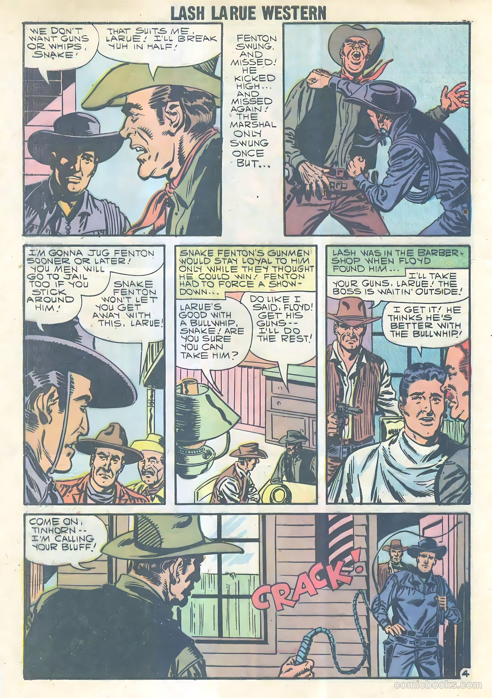 Lash Larue Western #69 (1957) — page 31 of 33