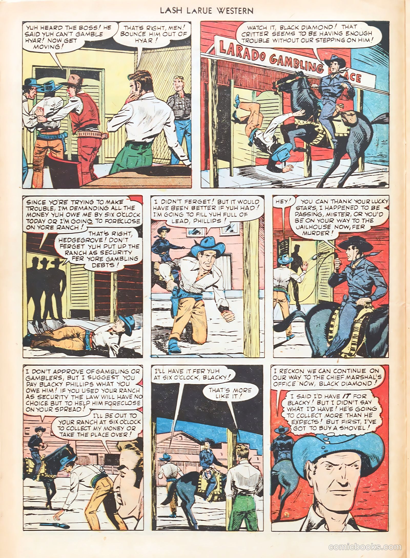 Lash LaRue Western #7 (1950) — page 20 of 52