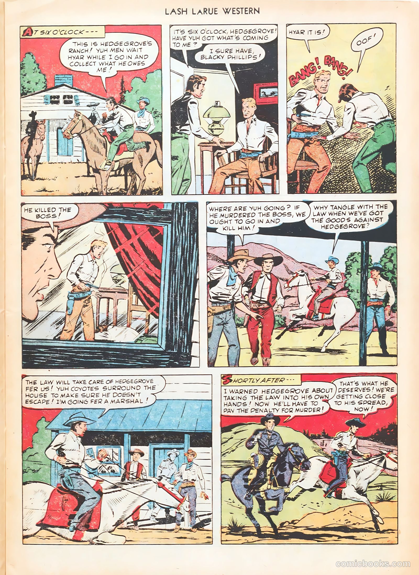 Lash LaRue Western #7 (1950) — page 21 of 52