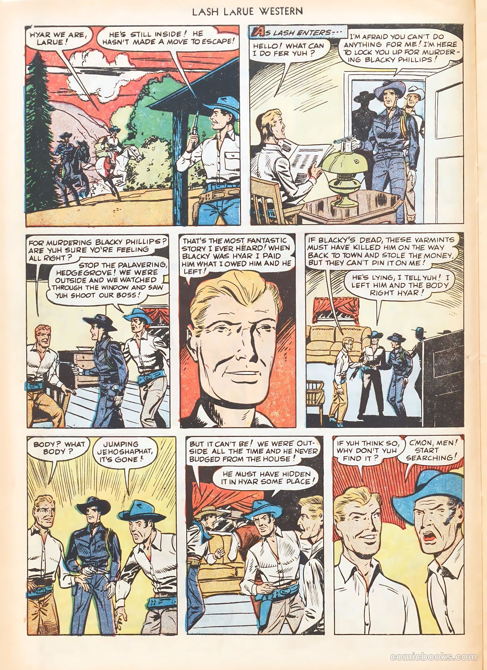 Lash LaRue Western #7 (1950) — page 22 of 52