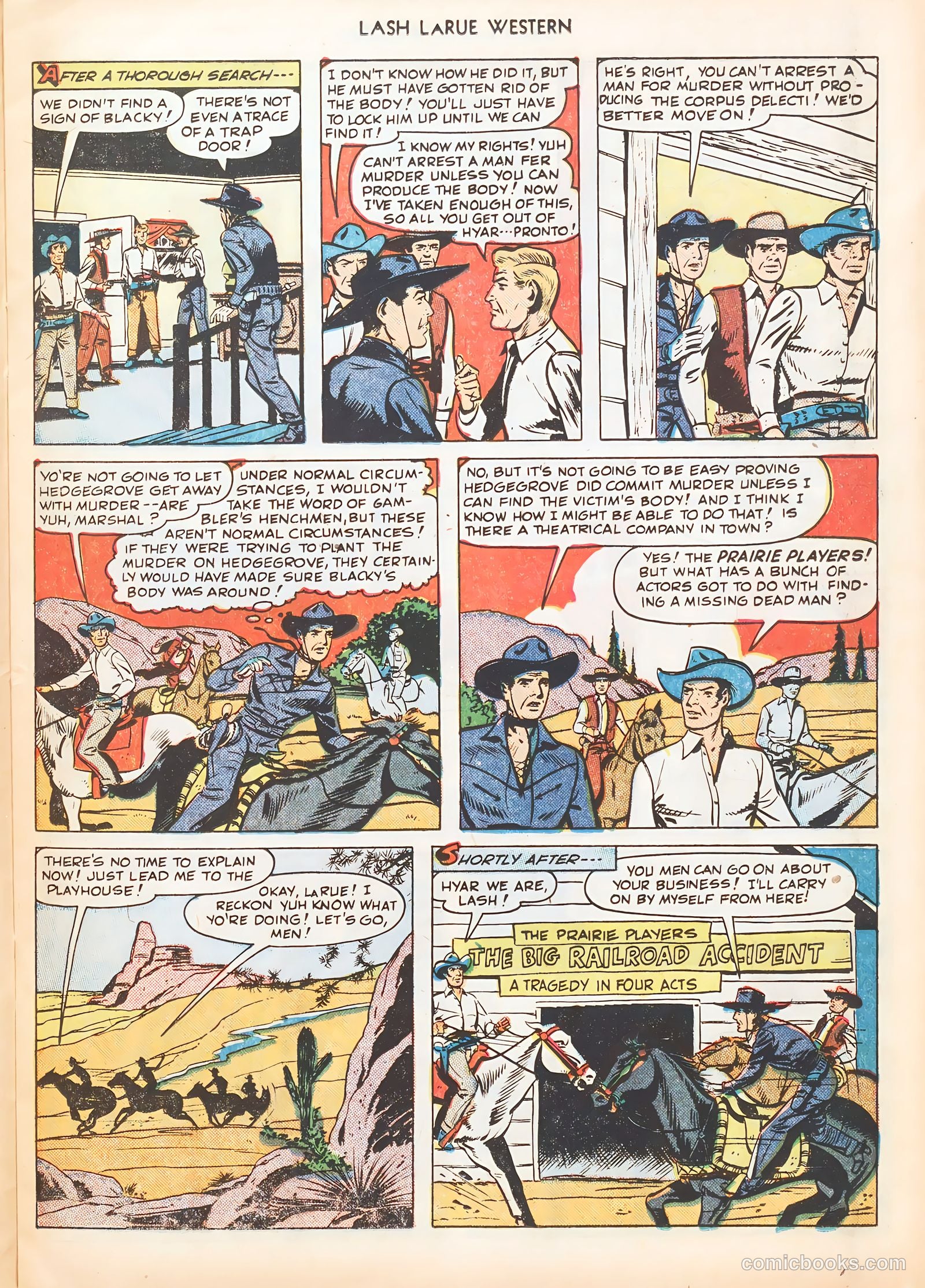 Lash LaRue Western #7 (1950) — page 23 of 52