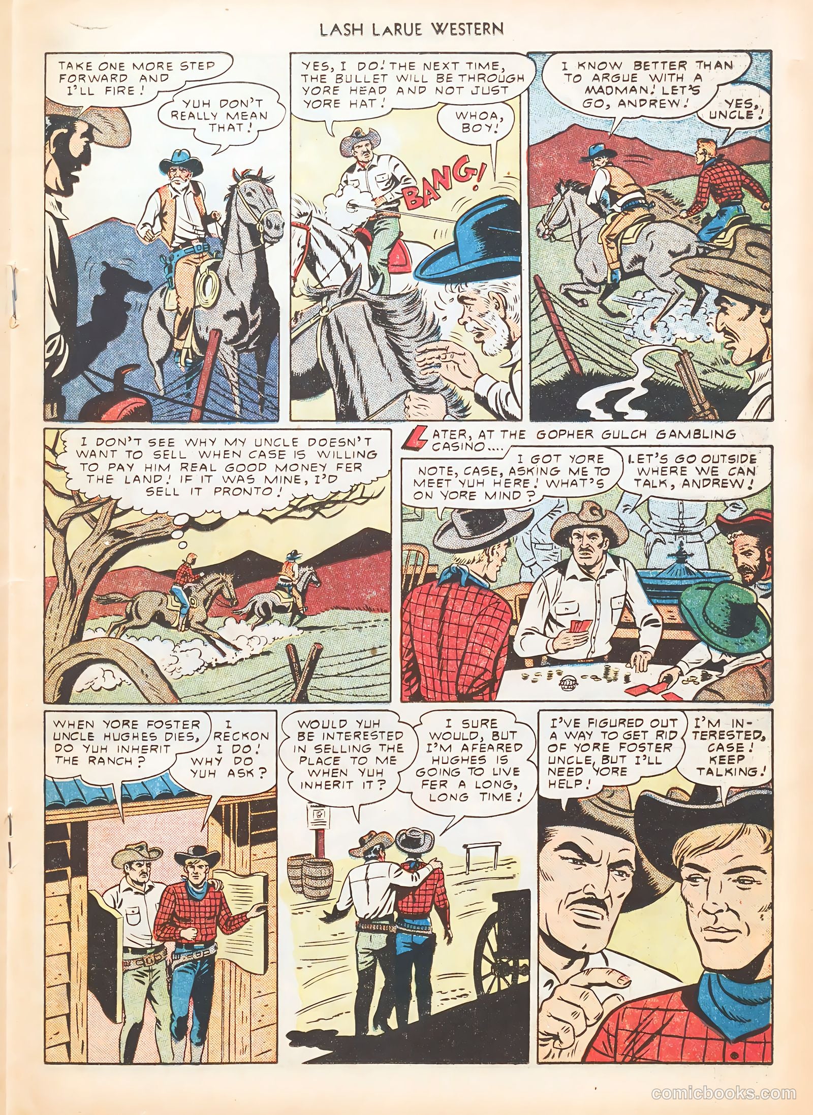 Lash LaRue Western #7 (1950) — page 27 of 52