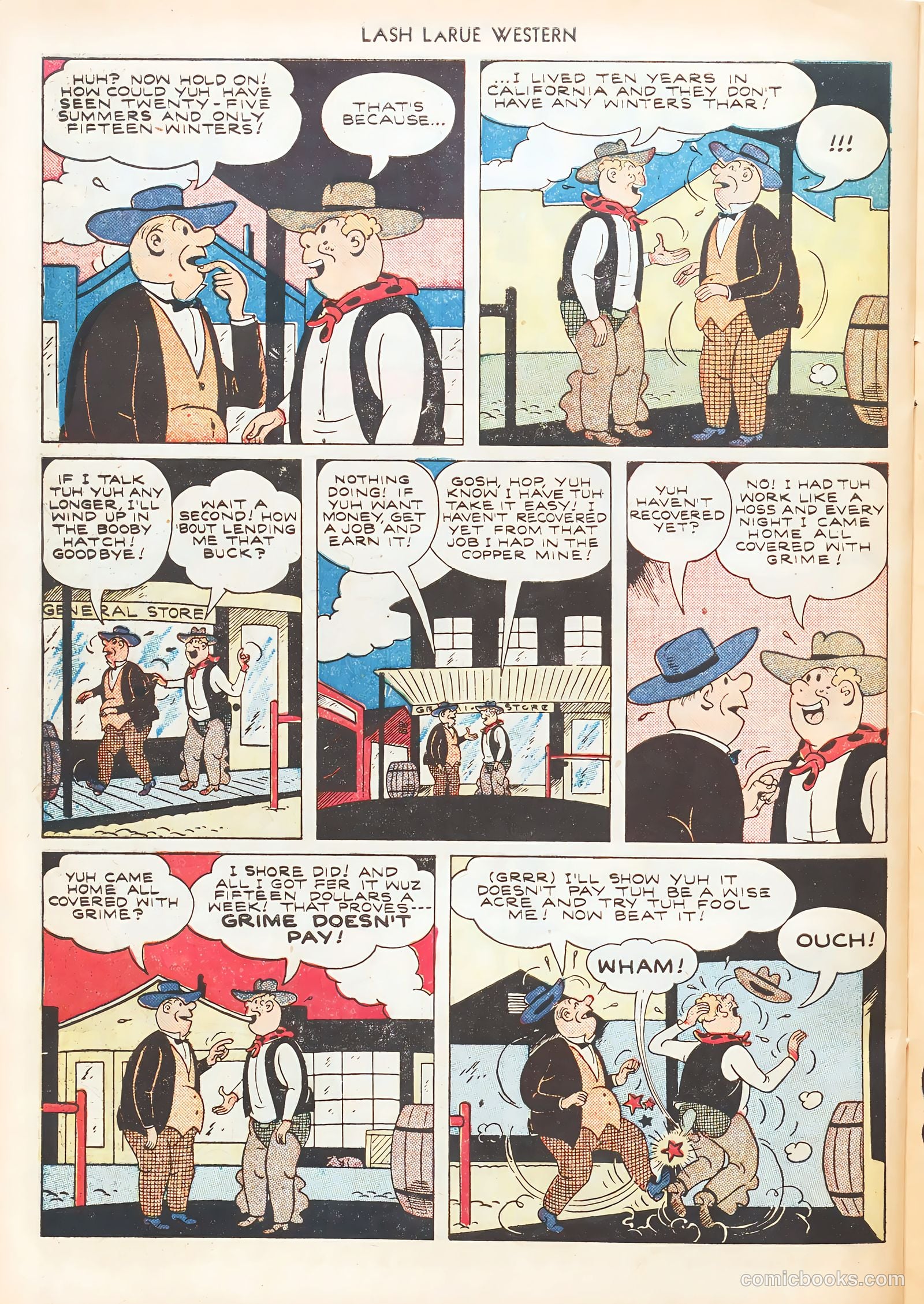 Lash LaRue Western #7 (1950) — page 34 of 52
