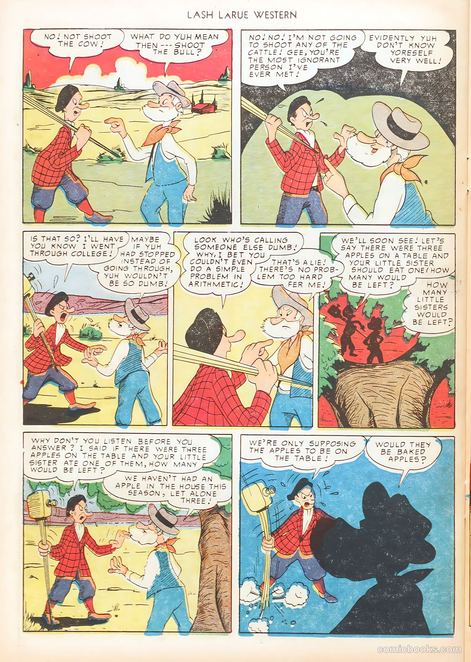 Lash LaRue Western #7 (1950) — page 38 of 52