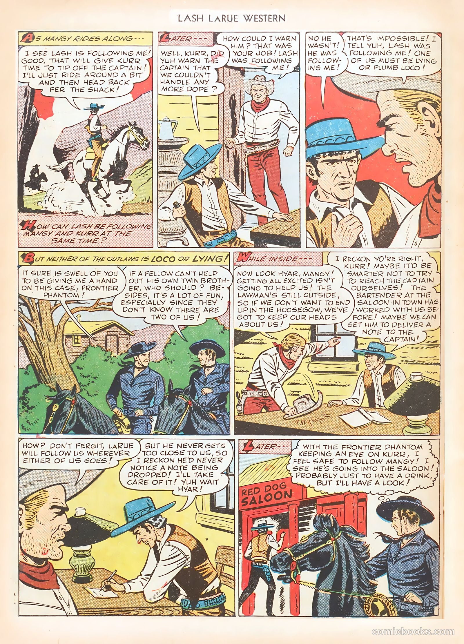Lash LaRue Western #7 (1950) — page 42 of 52