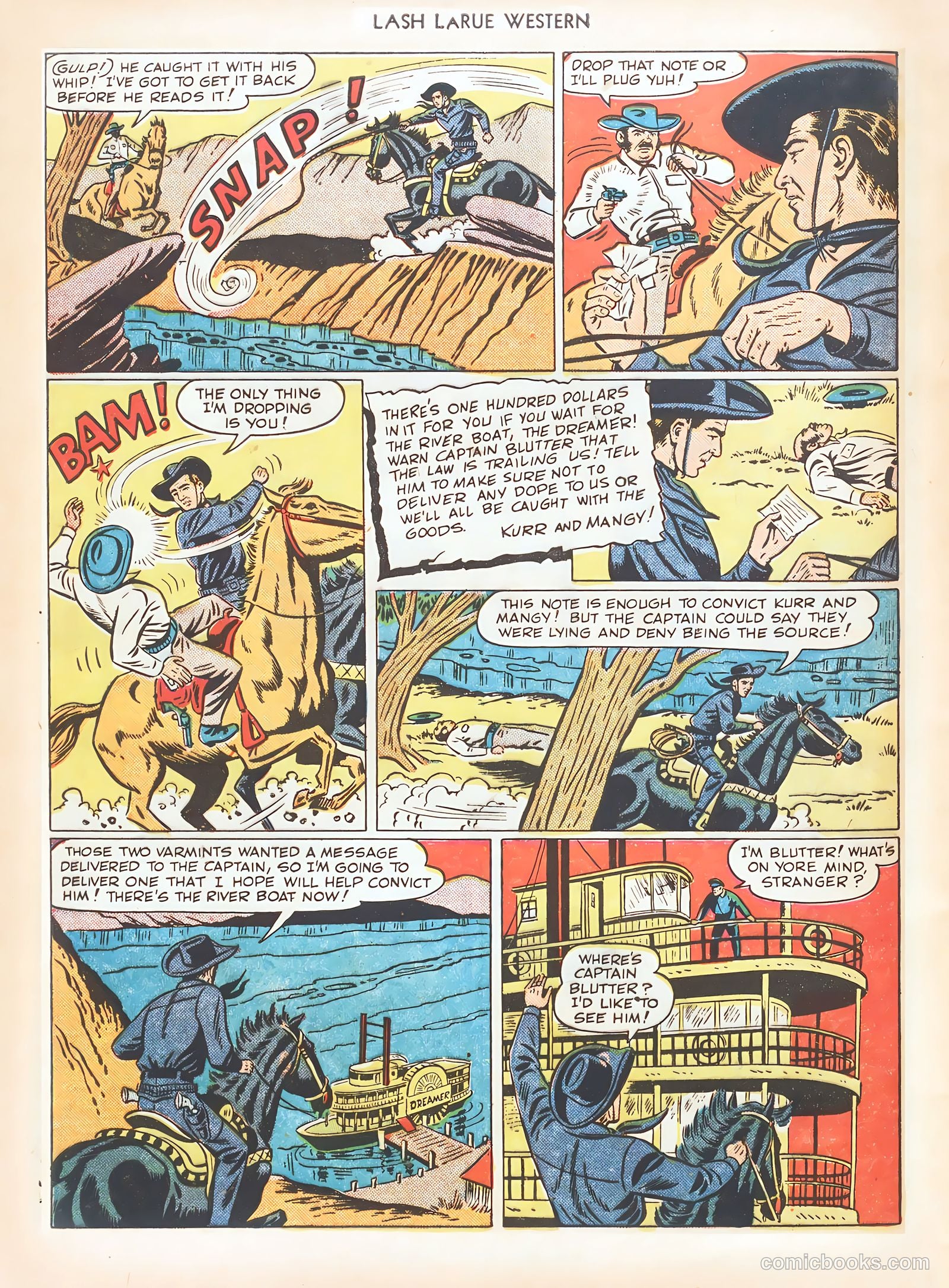 Lash LaRue Western #7 (1950) — page 44 of 52
