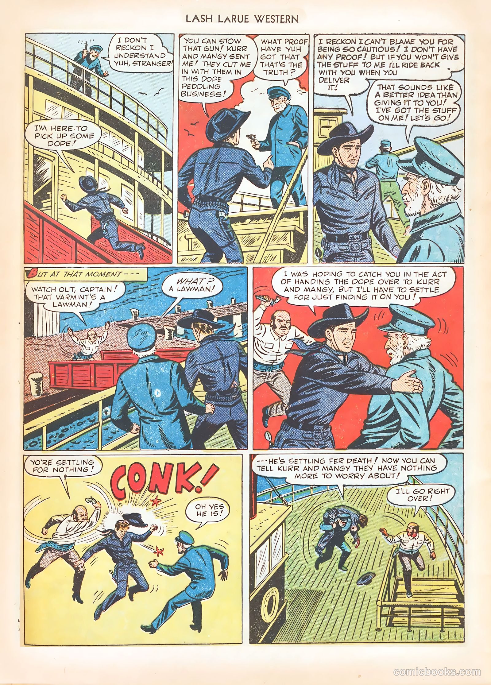 Lash LaRue Western #7 (1950) — page 45 of 52