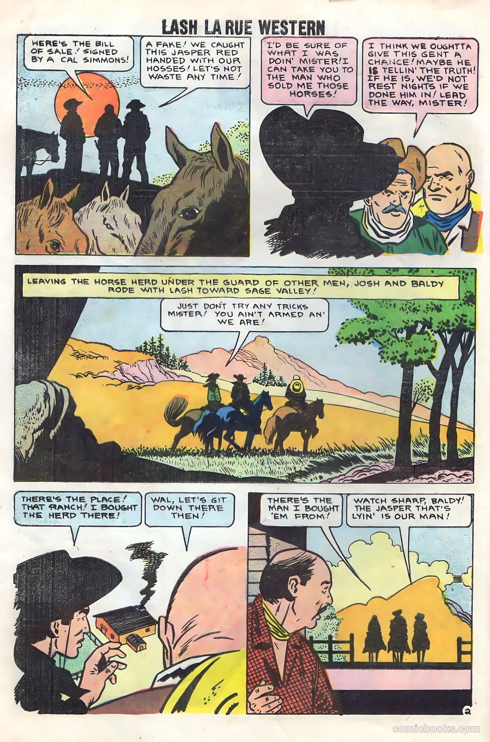 Lash Larue Western #70 (1958) — page 4 of 36