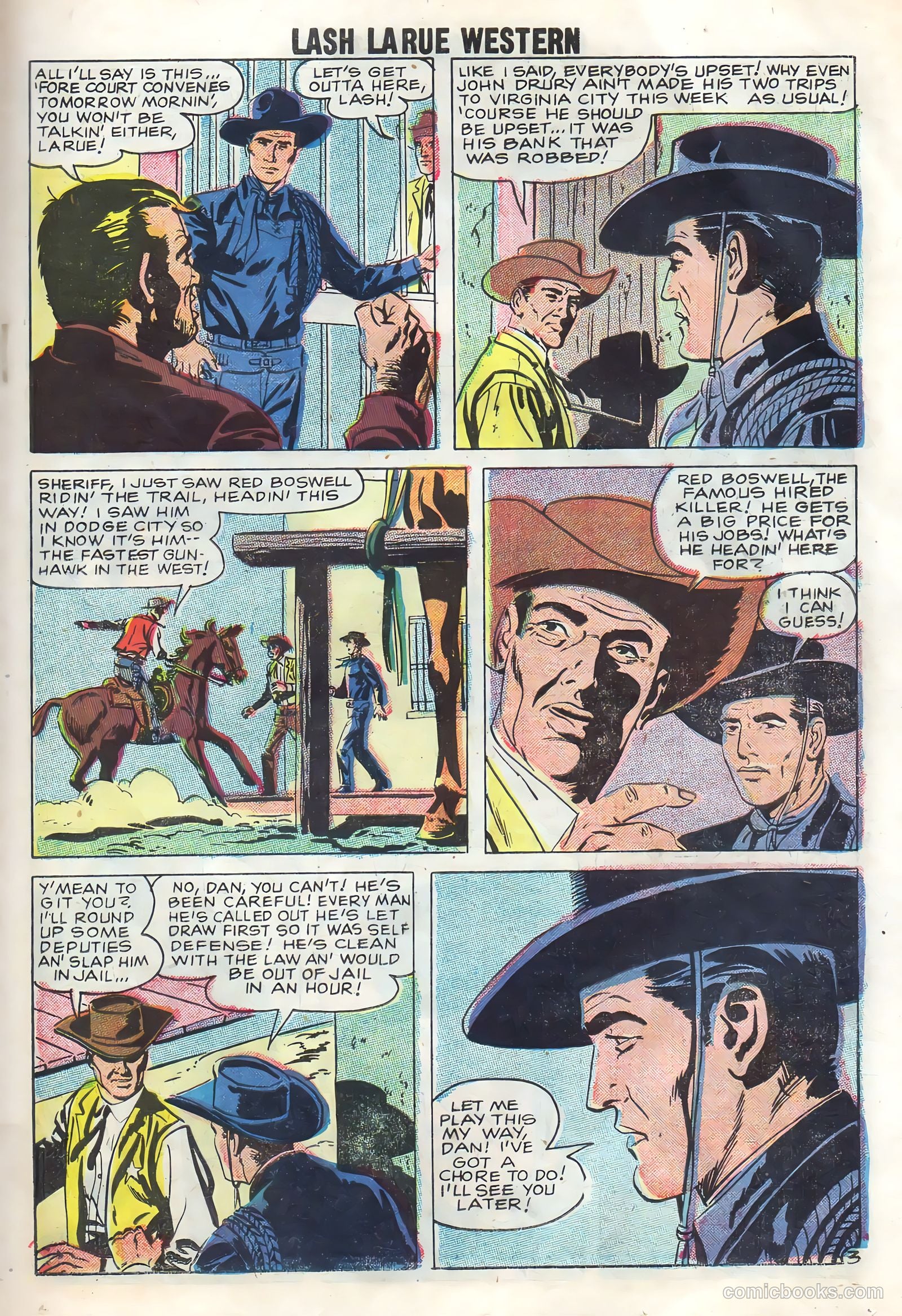 Lash Larue Western #70 (1958) — page 19 of 36