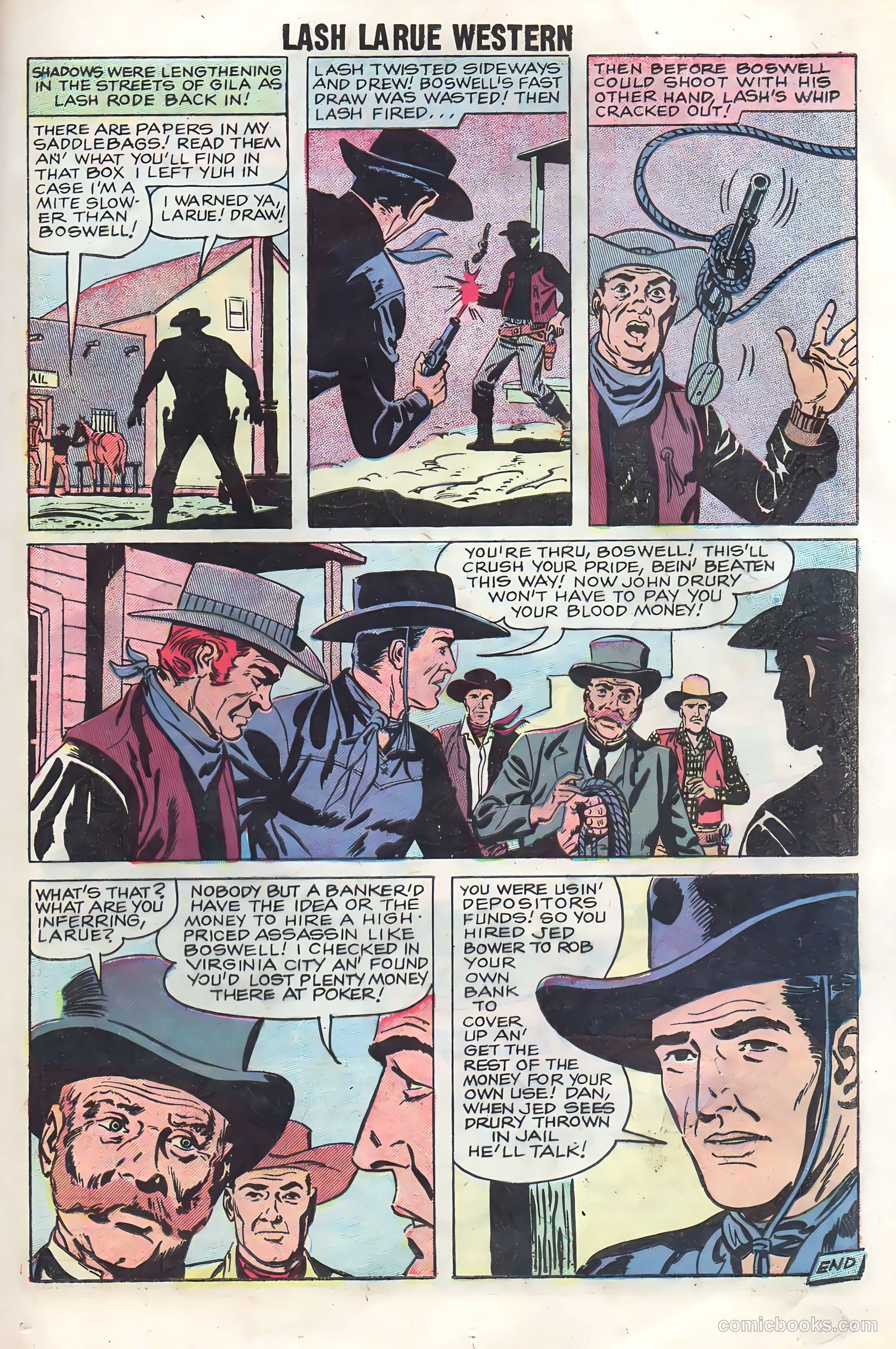 Lash Larue Western #70 (1958) — page 21 of 36
