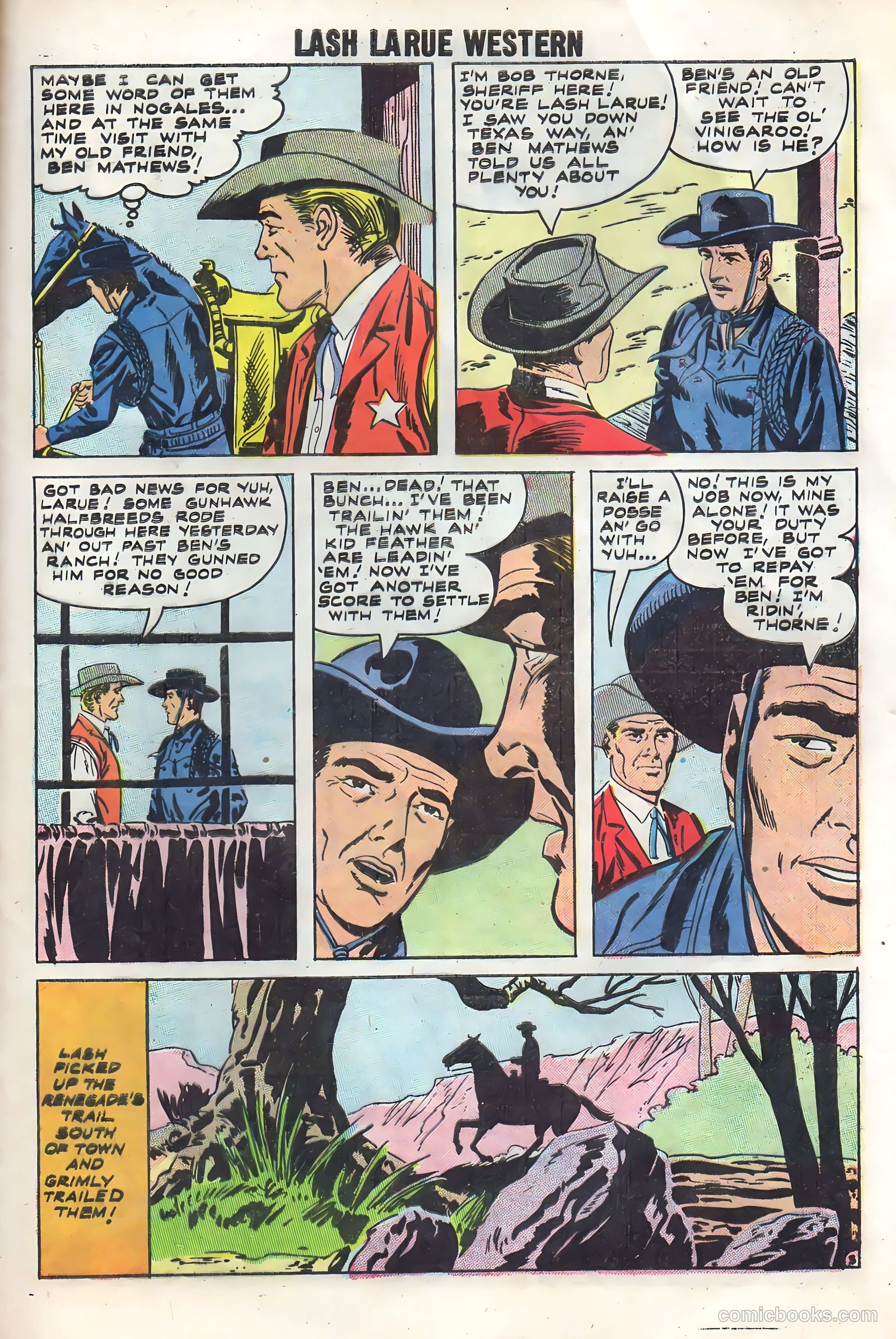 Lash Larue Western #70 (1958) — page 29 of 36