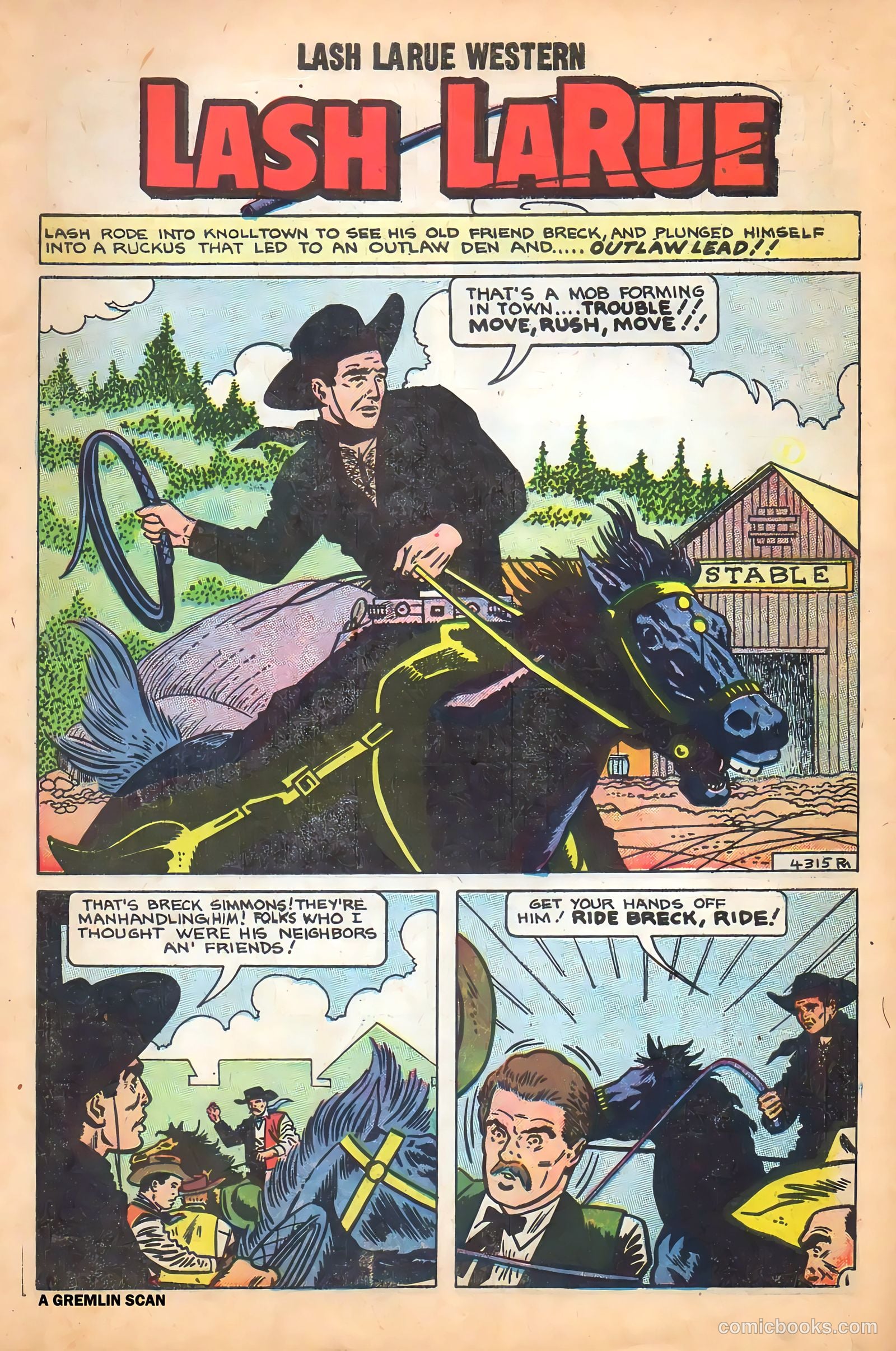 Lash Larue Western #71 (1959) — page 4 of 37