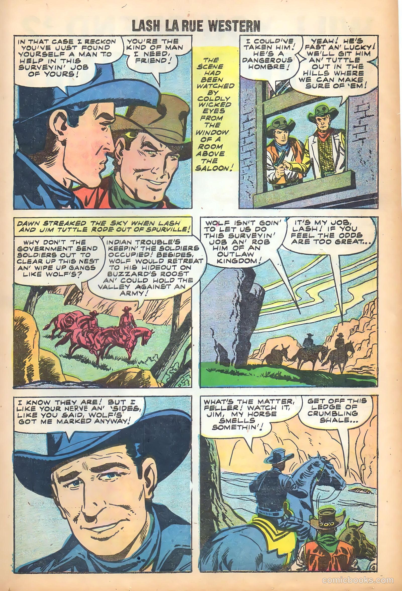 Lash Larue Western #71 (1959) — page 22 of 37