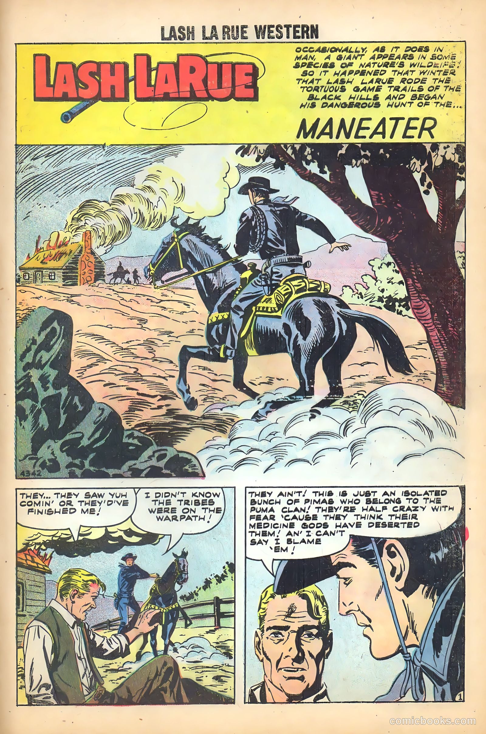 Lash Larue Western #71 (1959) — page 30 of 37