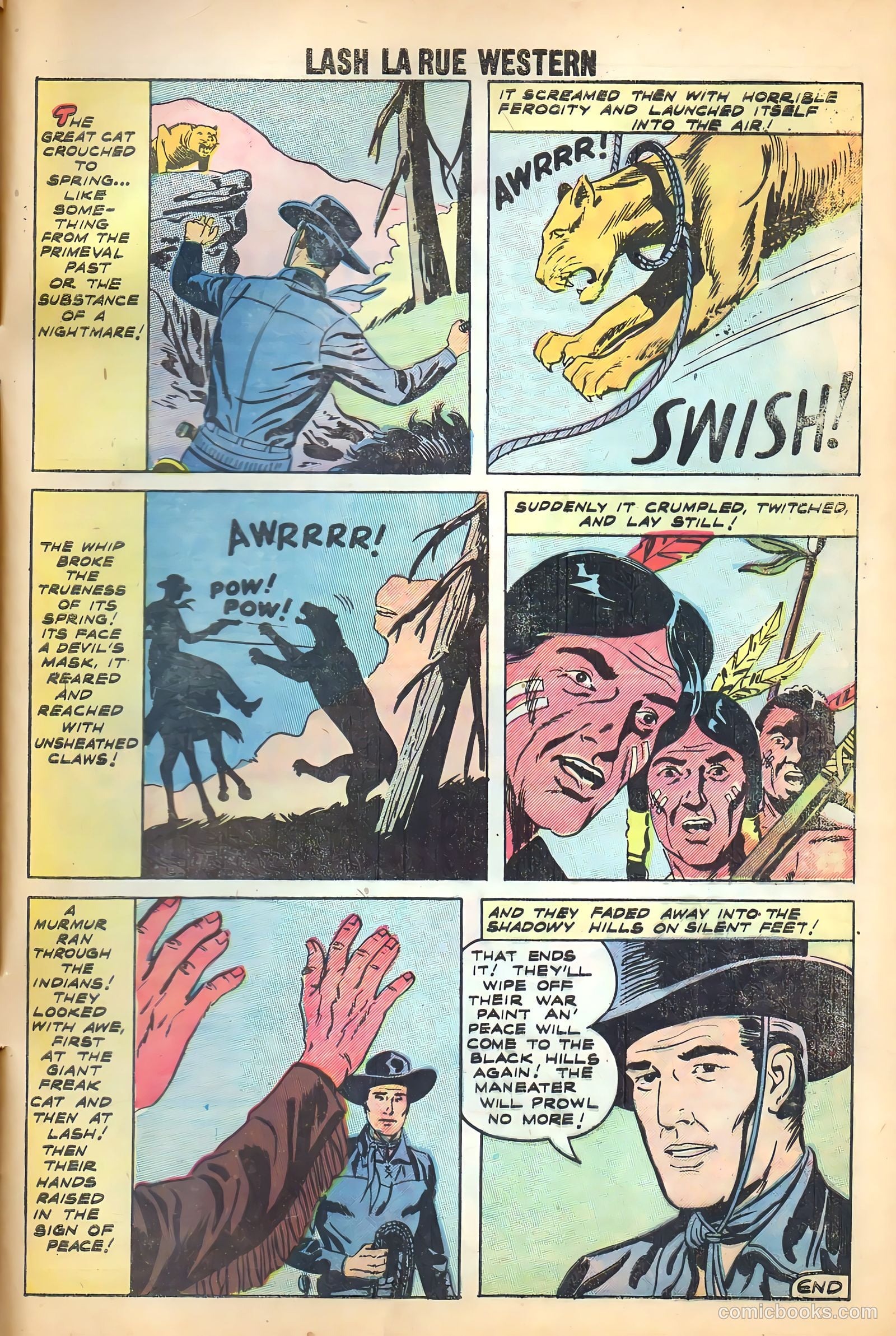 Lash Larue Western #71 (1959) — page 34 of 37