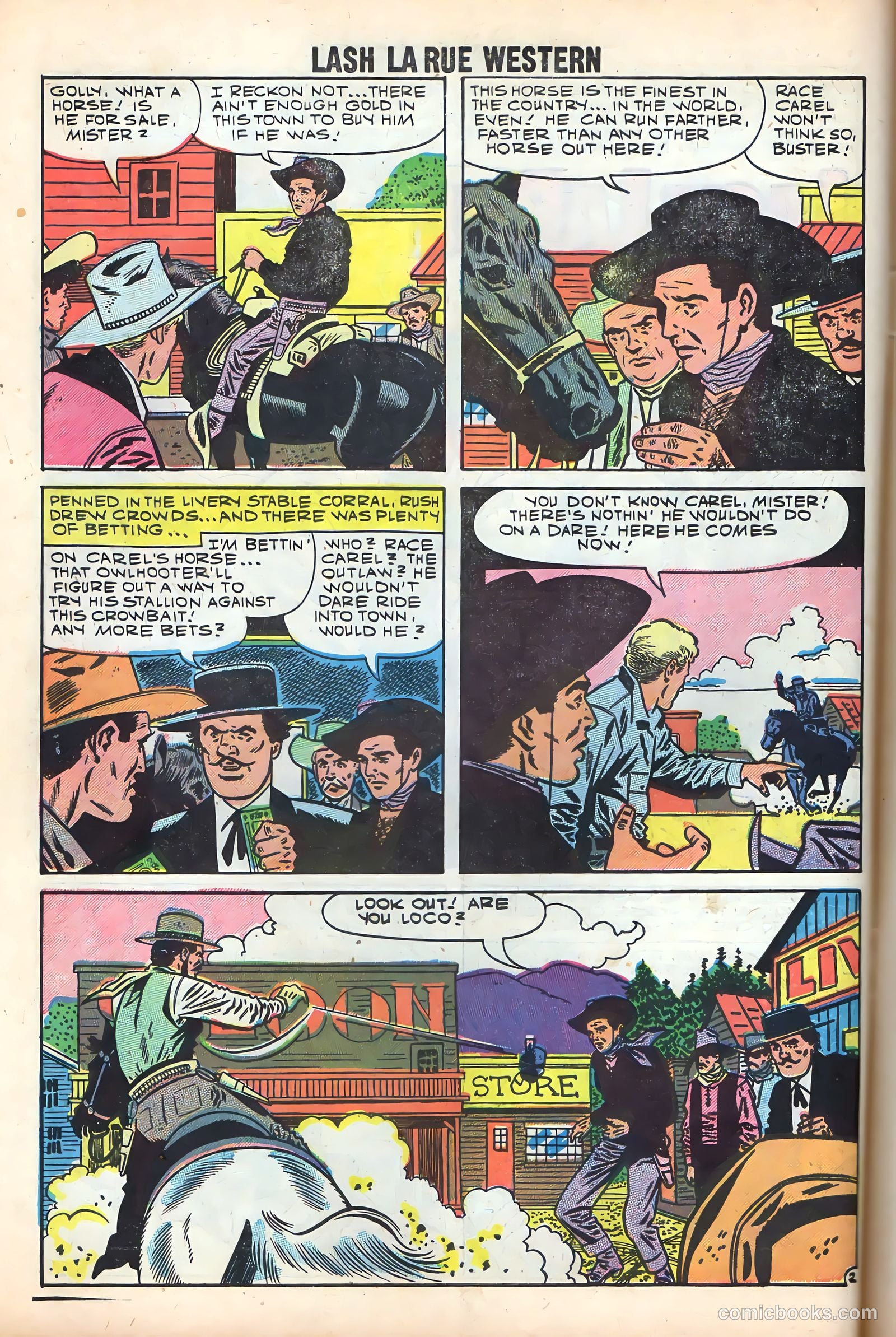 Lash Larue Western #72 (1959) — page 10 of 36