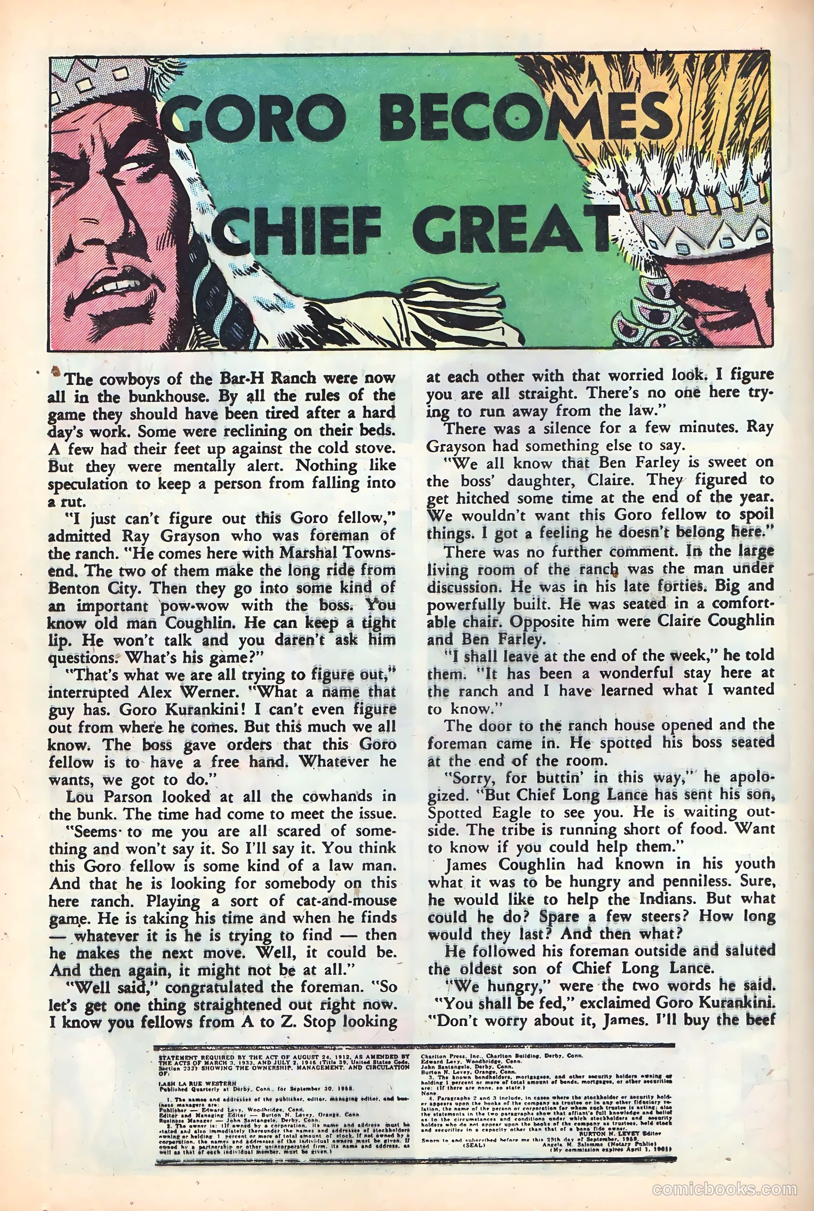 Lash Larue Western #72 (1959) — page 20 of 36