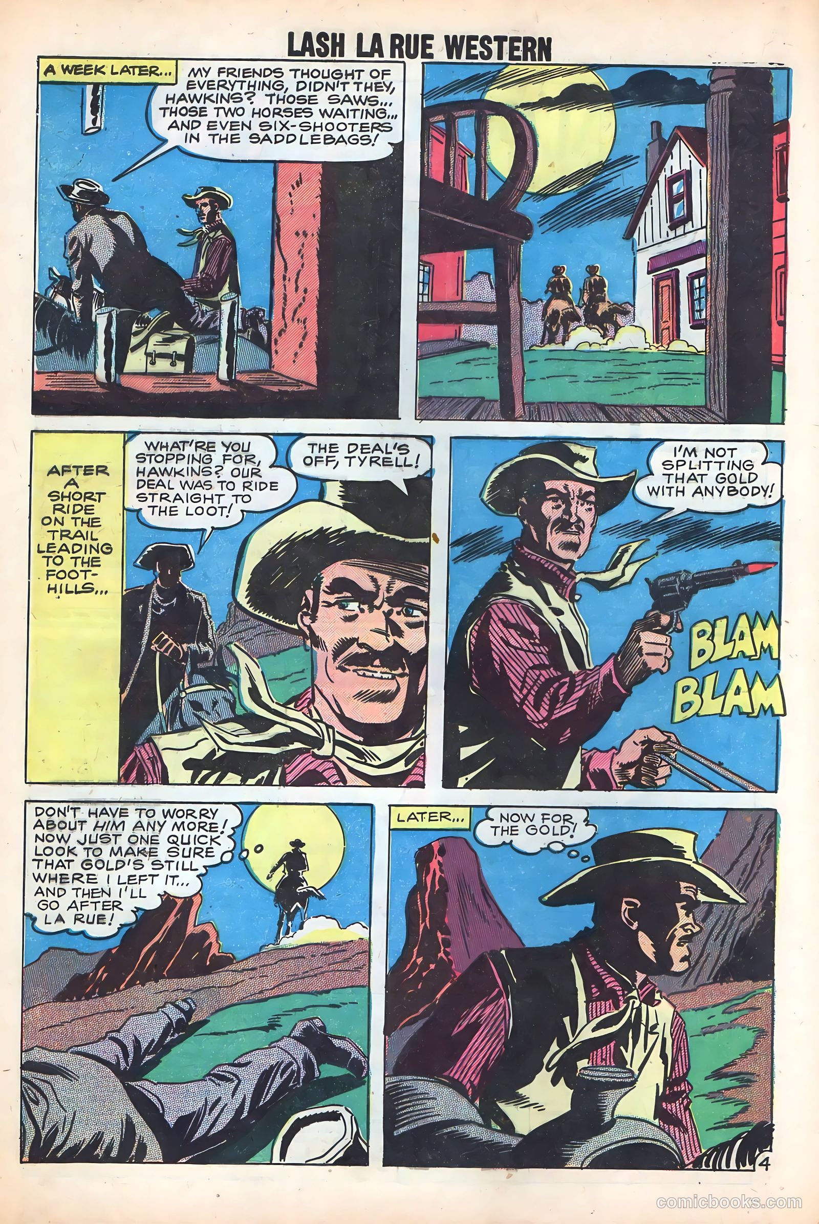 Lash Larue Western #72 (1959) — page 32 of 36