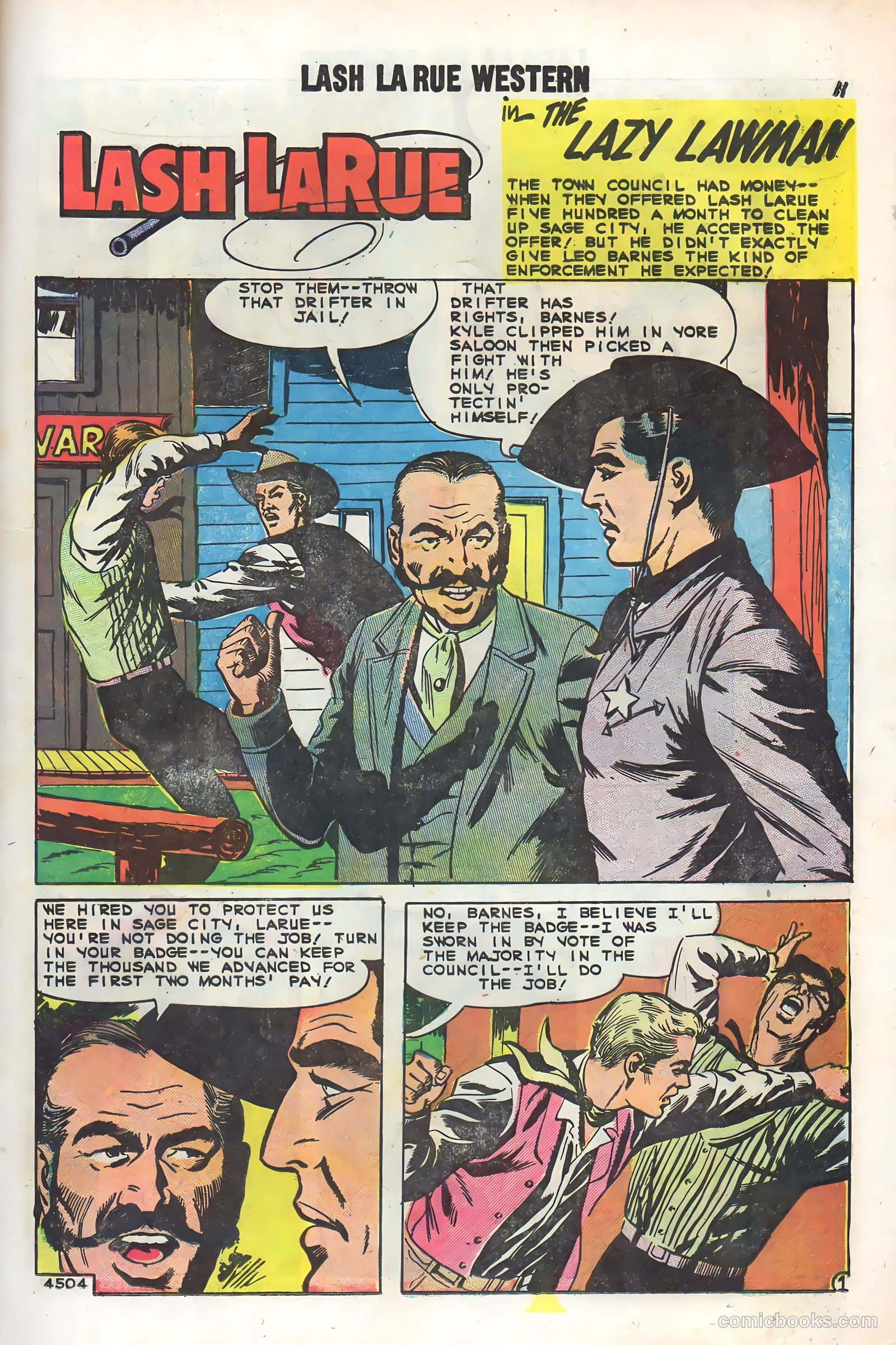 Lash Larue Western #73 (1959) — page 13 of 37