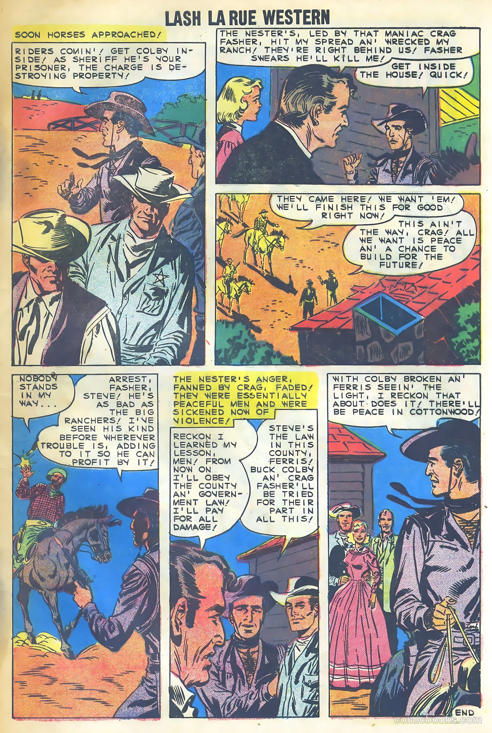 Lash Larue Western #73 (1959) — page 33 of 37