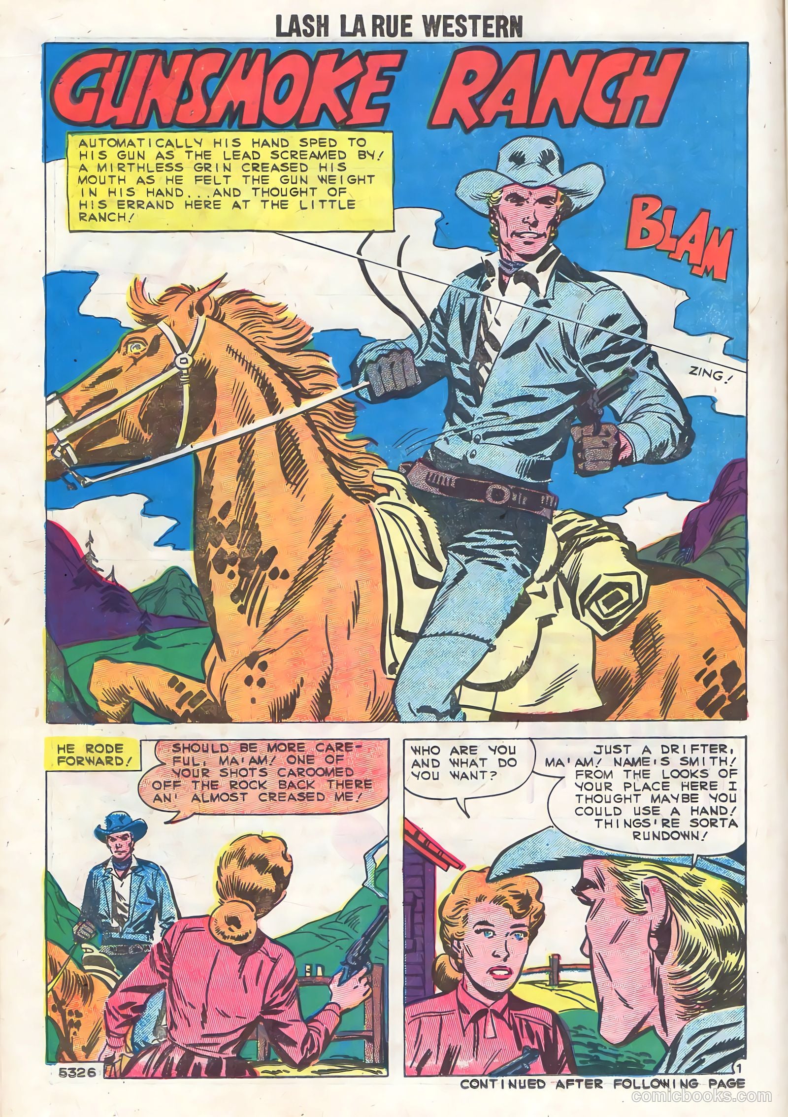Lash Larue Western #74 (1959) — page 14 of 36