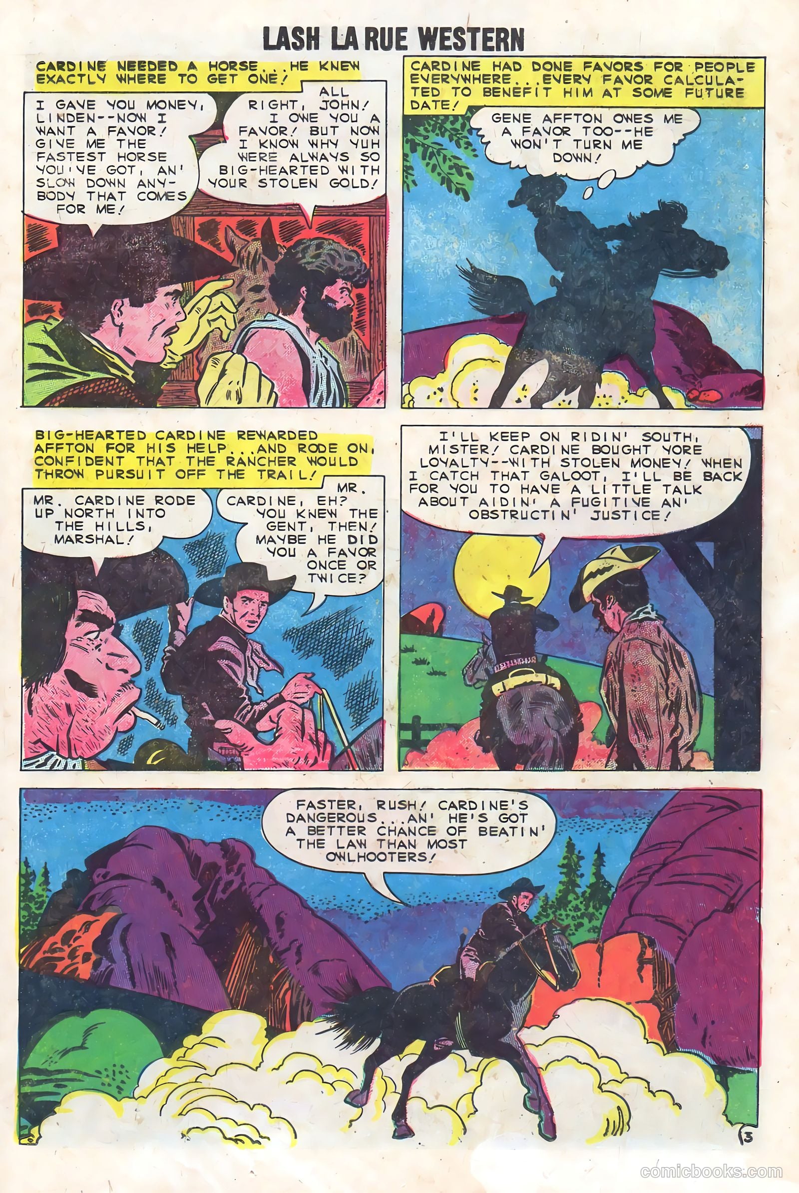 Lash Larue Western #74 (1959) — page 25 of 36