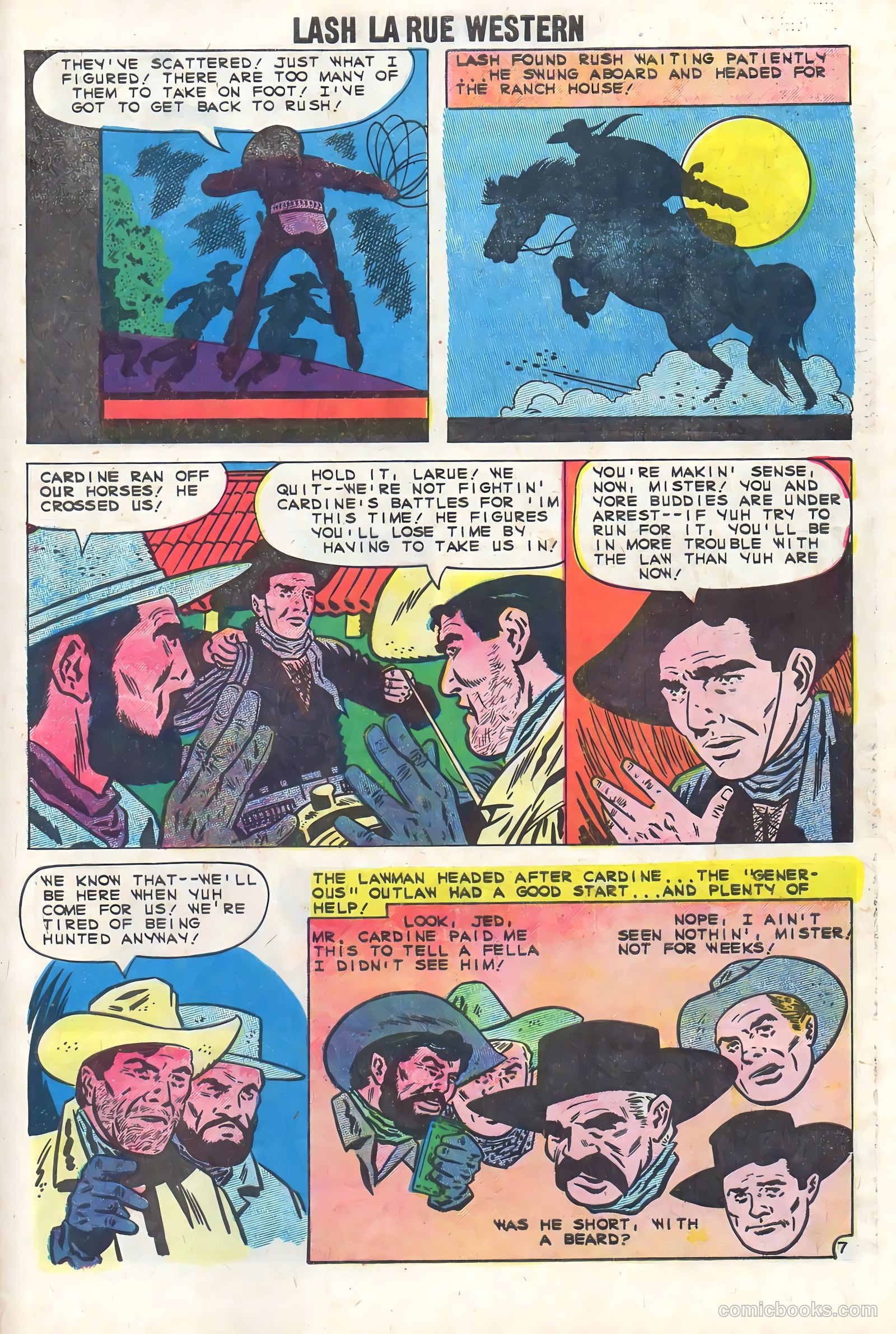 Lash Larue Western #74 (1959) — page 29 of 36