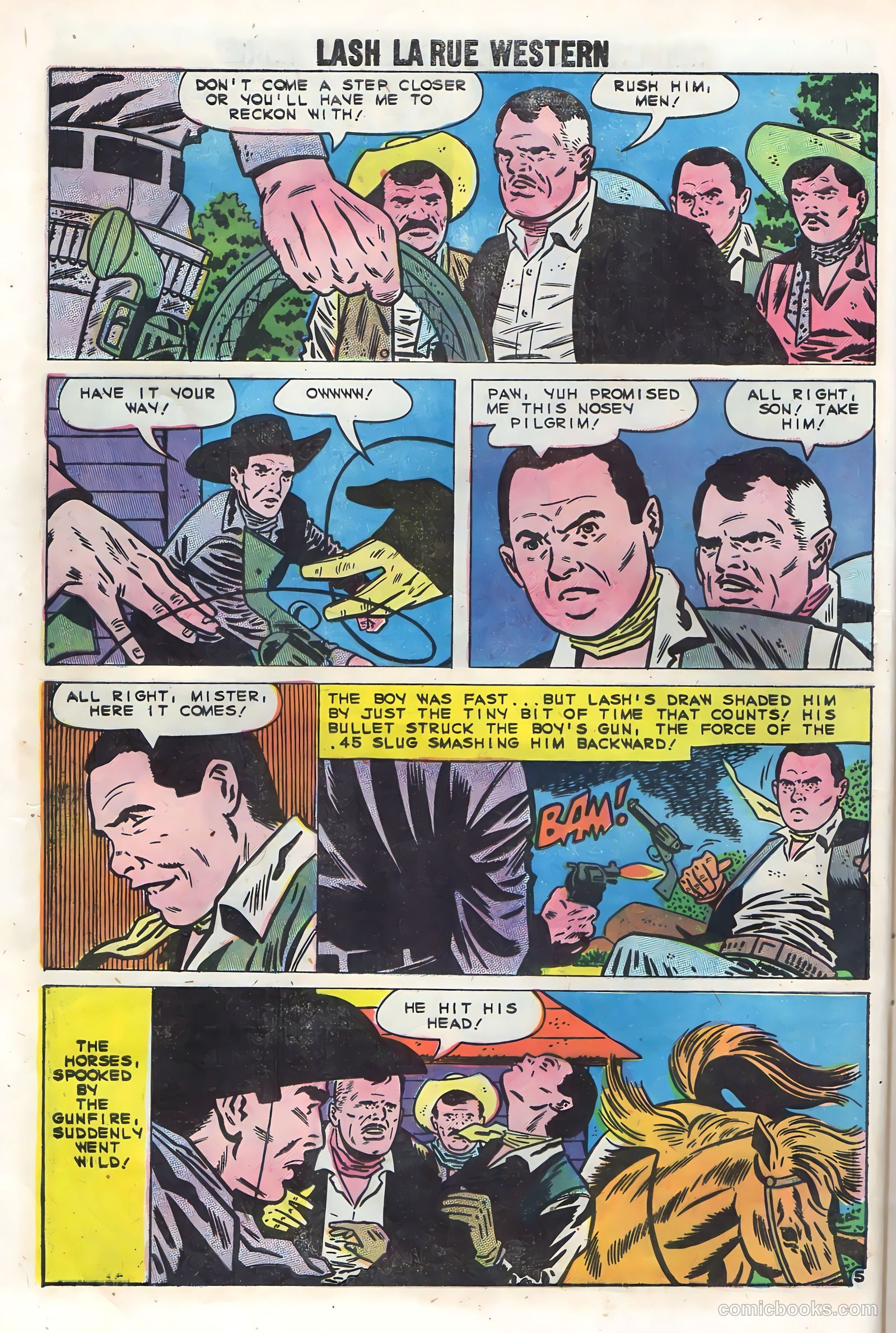 Lash Larue Western #75 (1959) — page 8 of 36