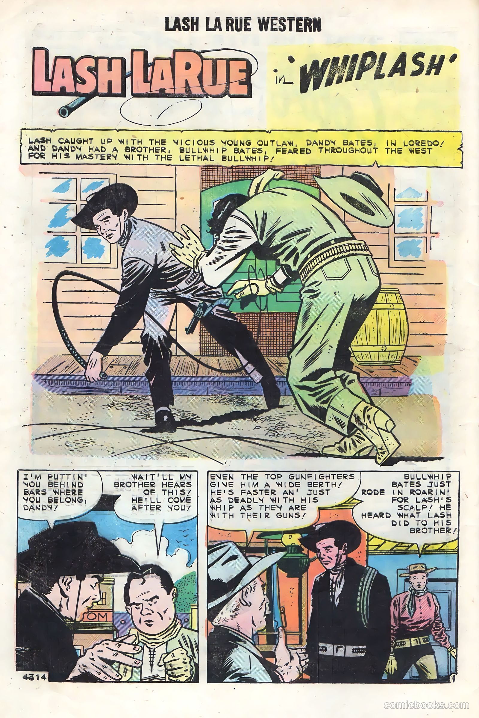 Lash Larue Western #75 (1959) — page 32 of 36