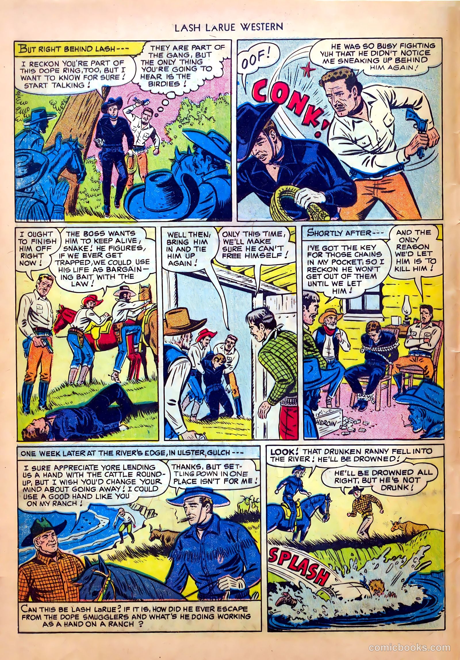 Lash LaRue Western #8 (1950) — page 8 of 52