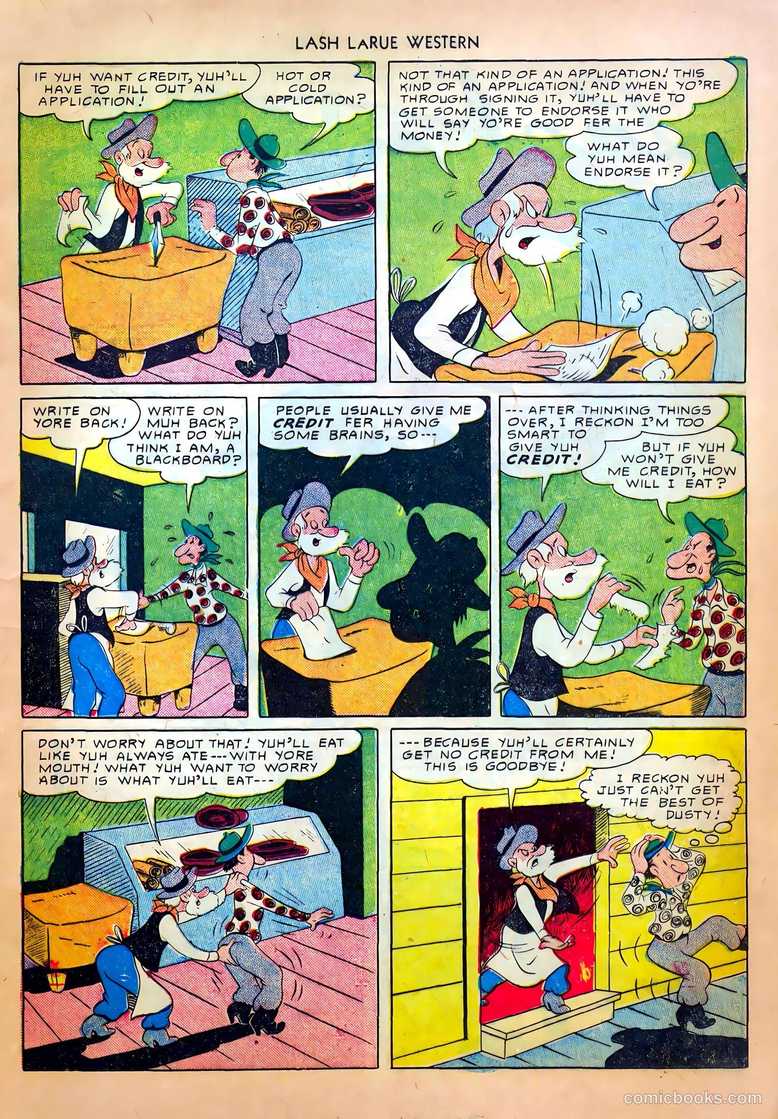 Lash LaRue Western #8 (1950) — page 17 of 52