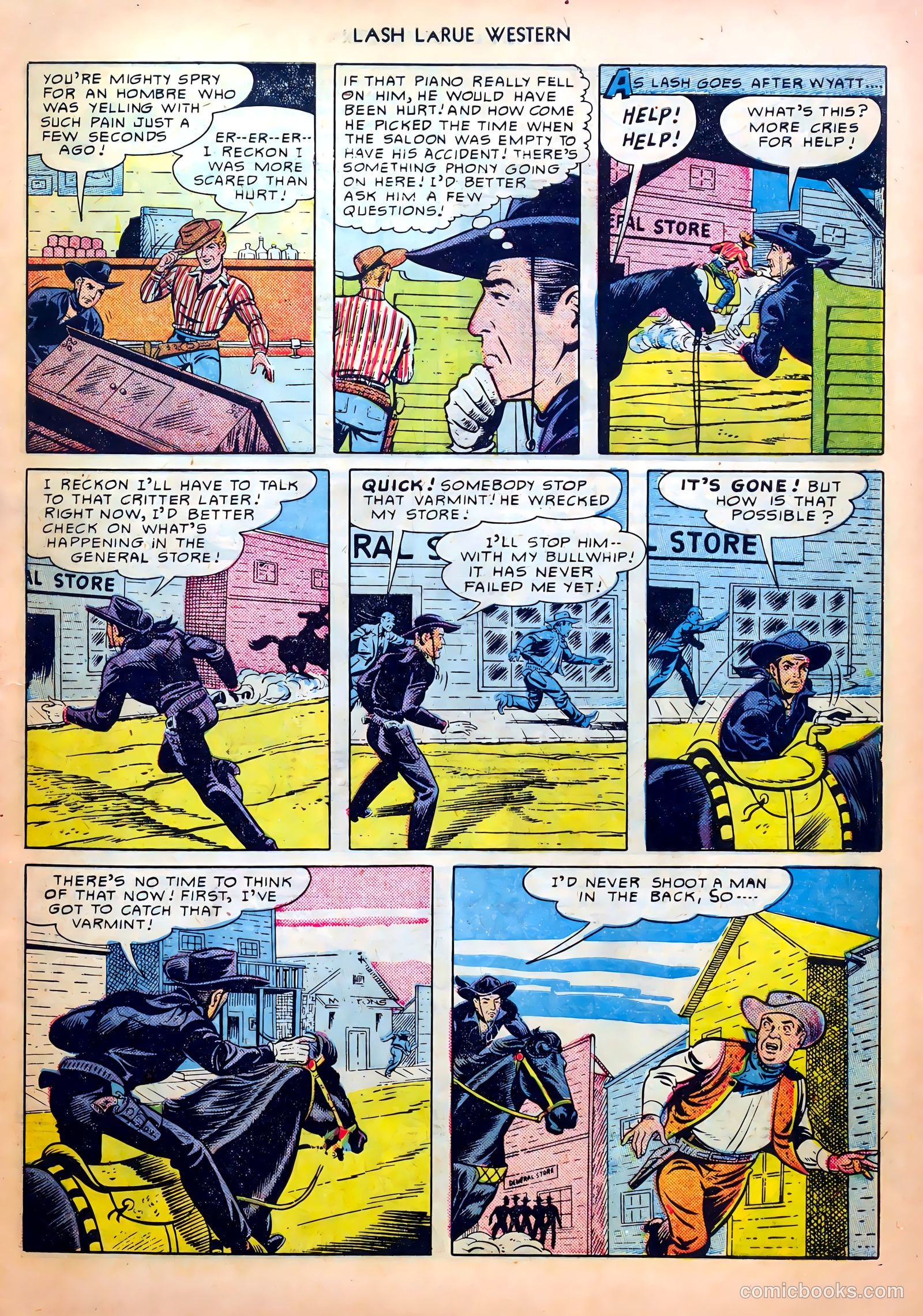 Lash LaRue Western #8 (1950) — page 21 of 52