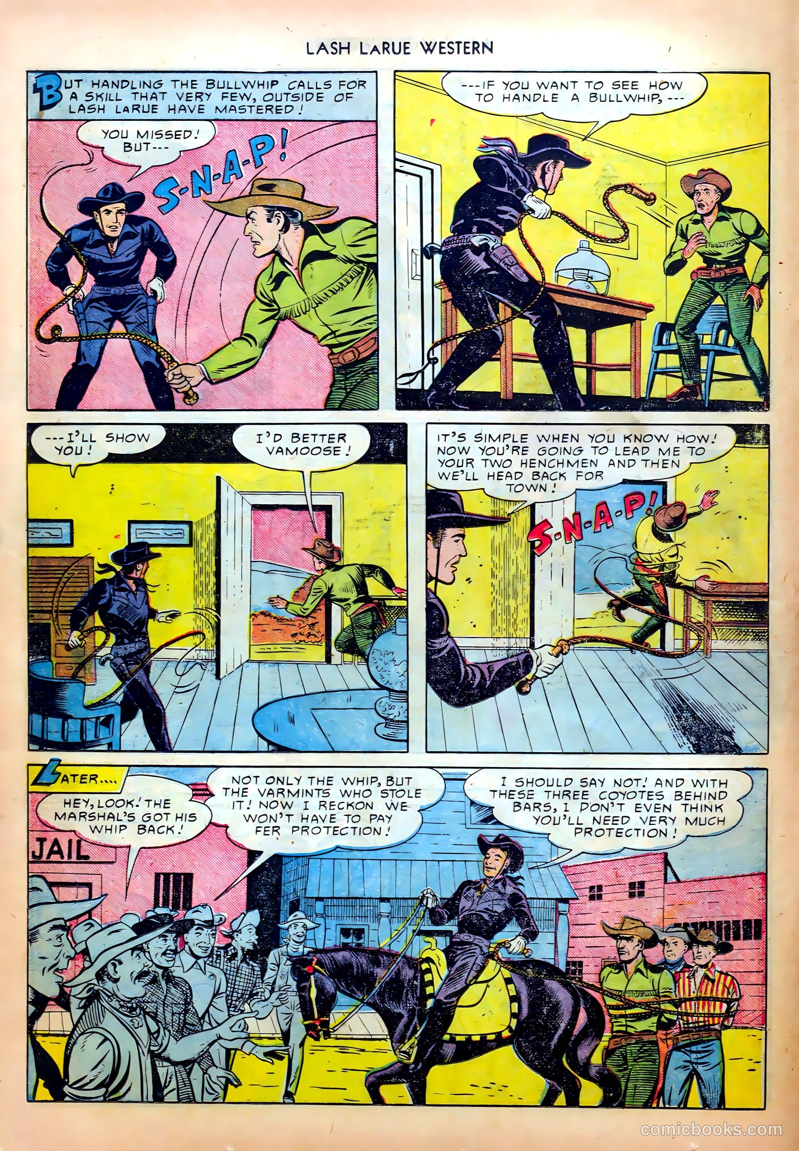 Lash LaRue Western #8 (1950) — page 24 of 52