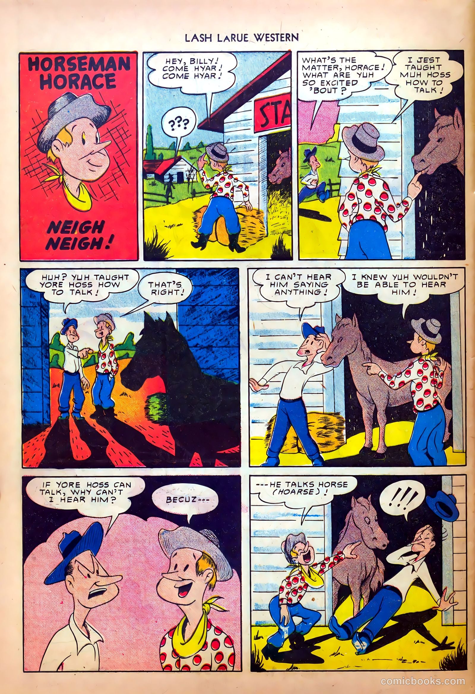 Lash LaRue Western #8 (1950) — page 40 of 52