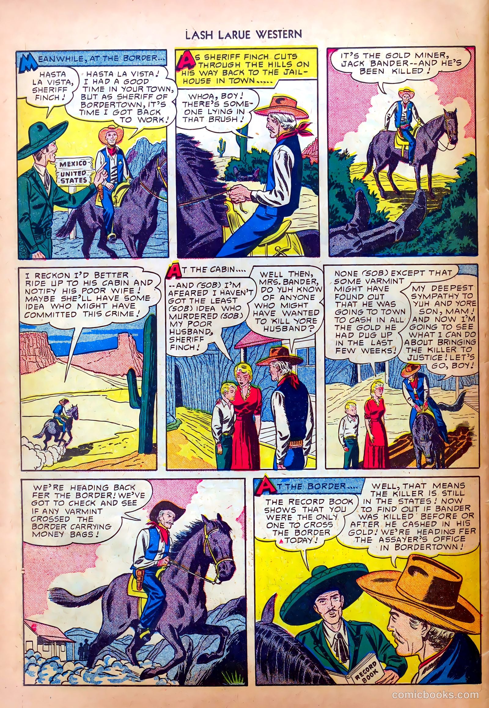 Lash LaRue Western #8 (1950) — page 42 of 52