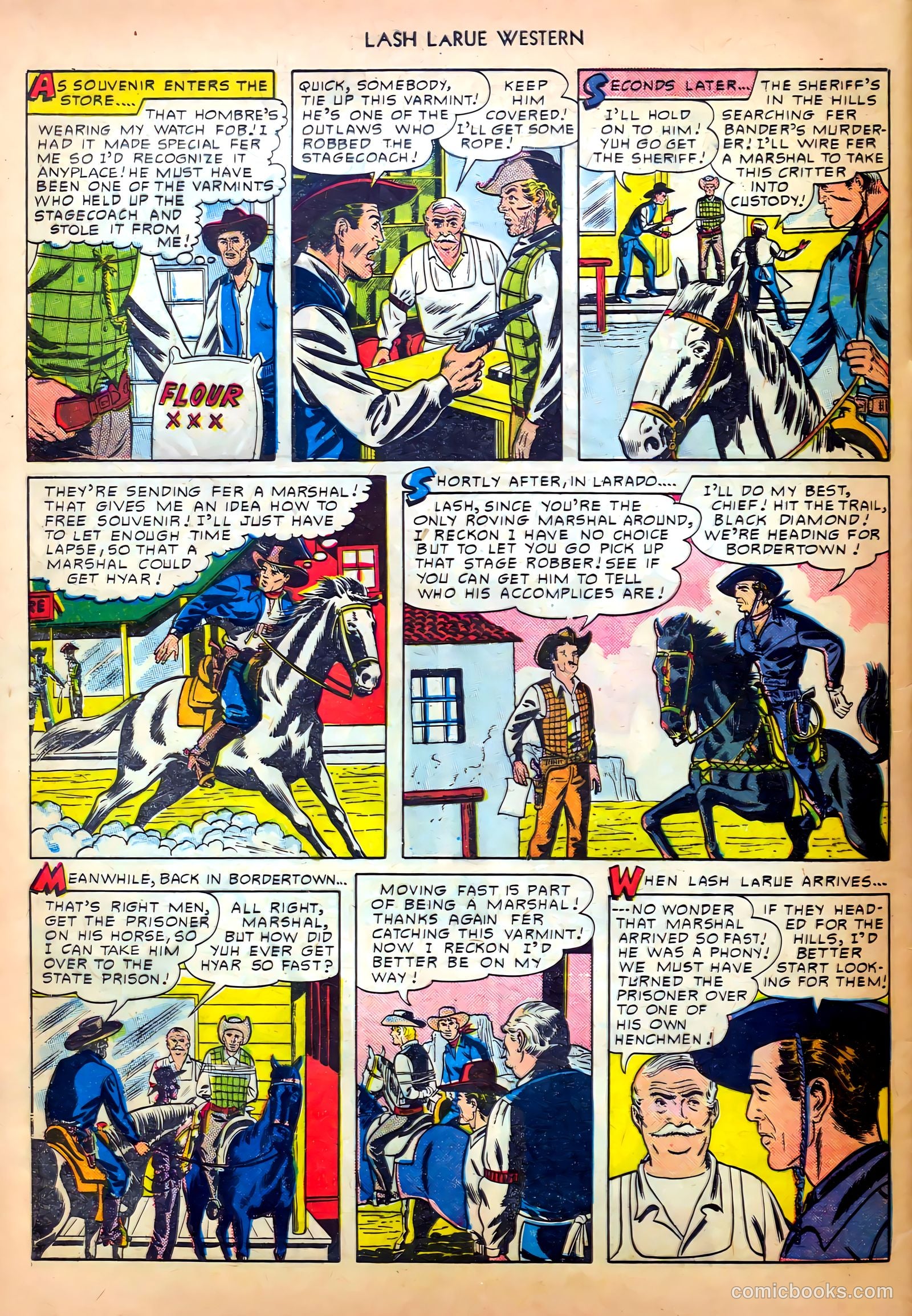 Lash LaRue Western #8 (1950) — page 44 of 52