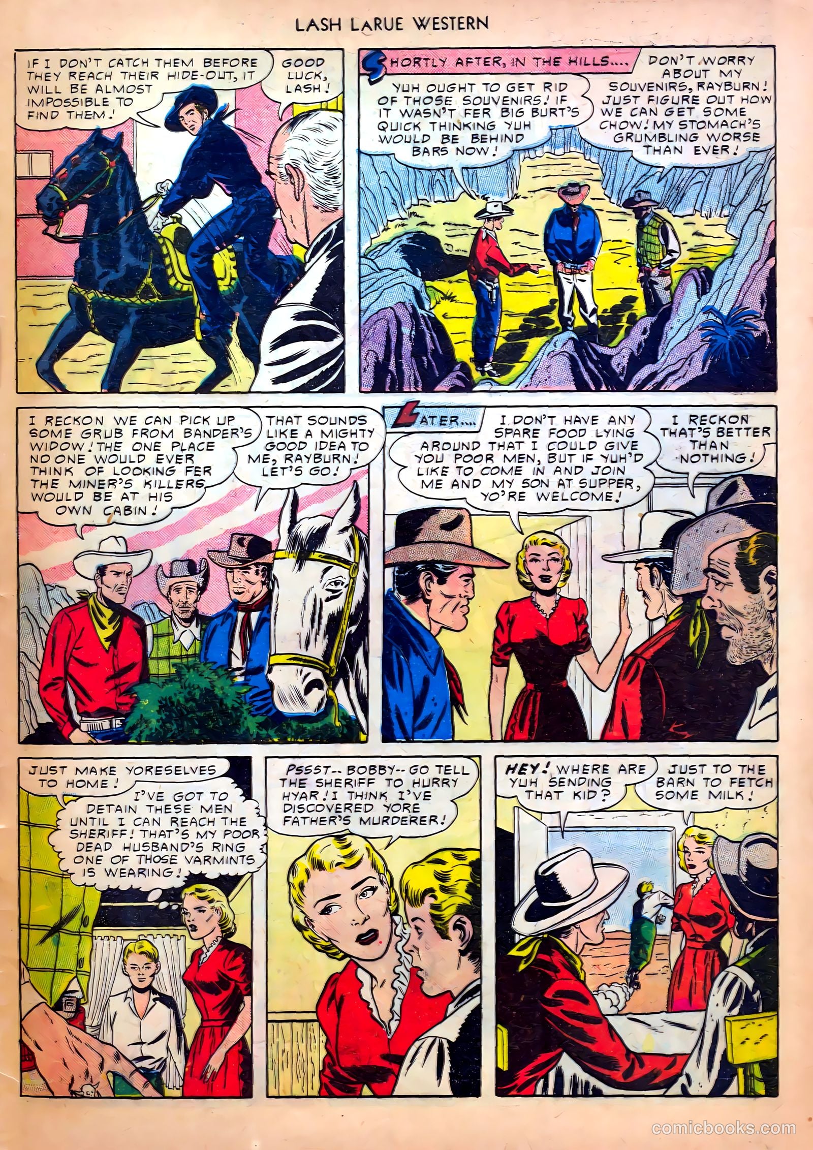 Lash LaRue Western #8 (1950) — page 45 of 52