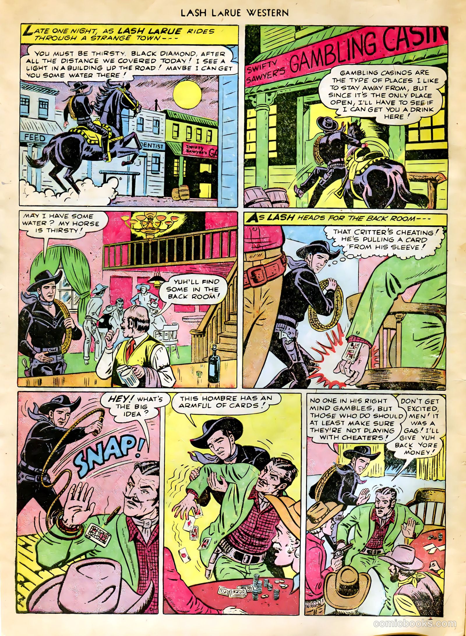 Lash LaRue Western #9 (1950) — page 4 of 36