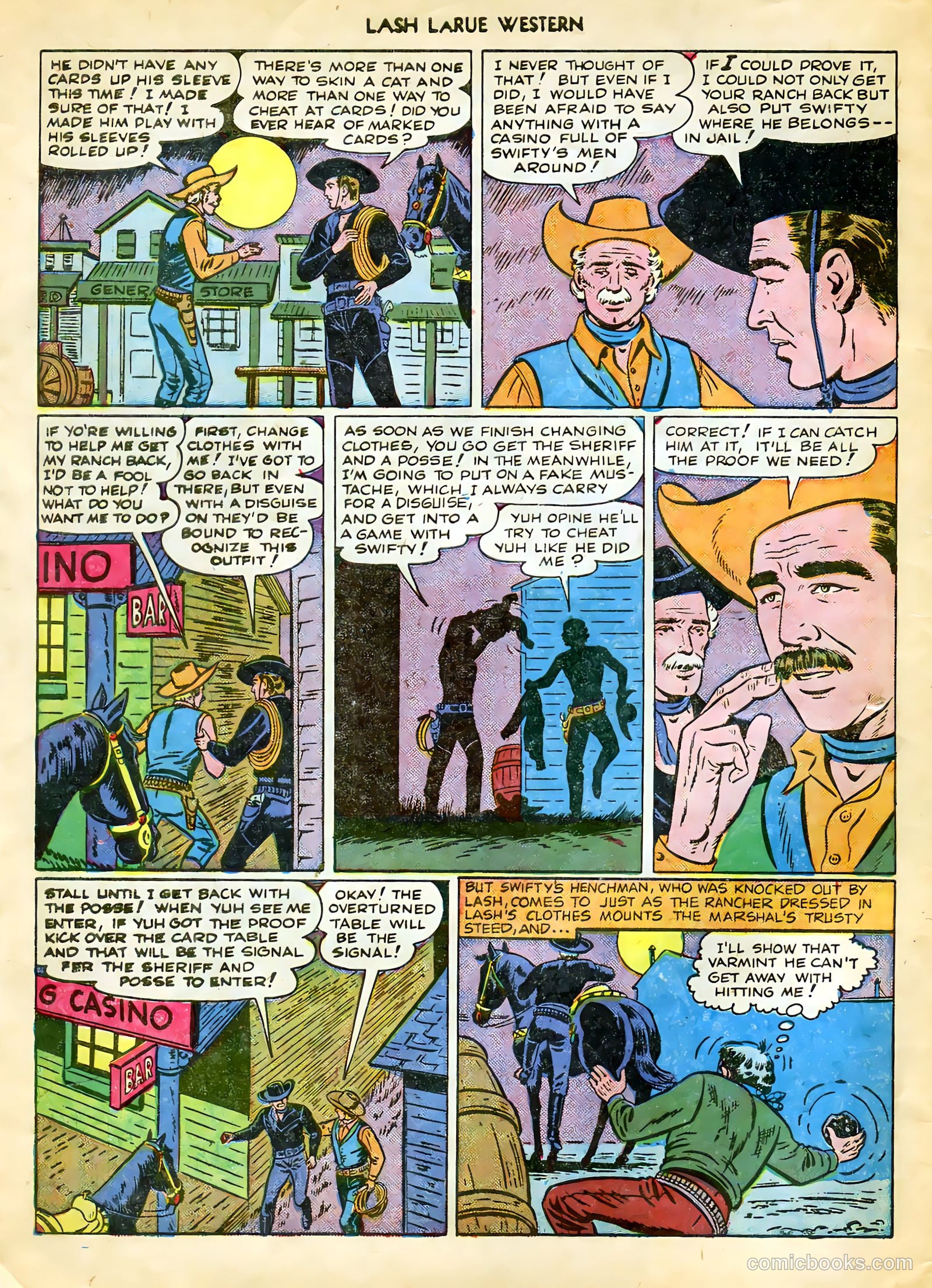 Lash LaRue Western #9 (1950) — page 6 of 36