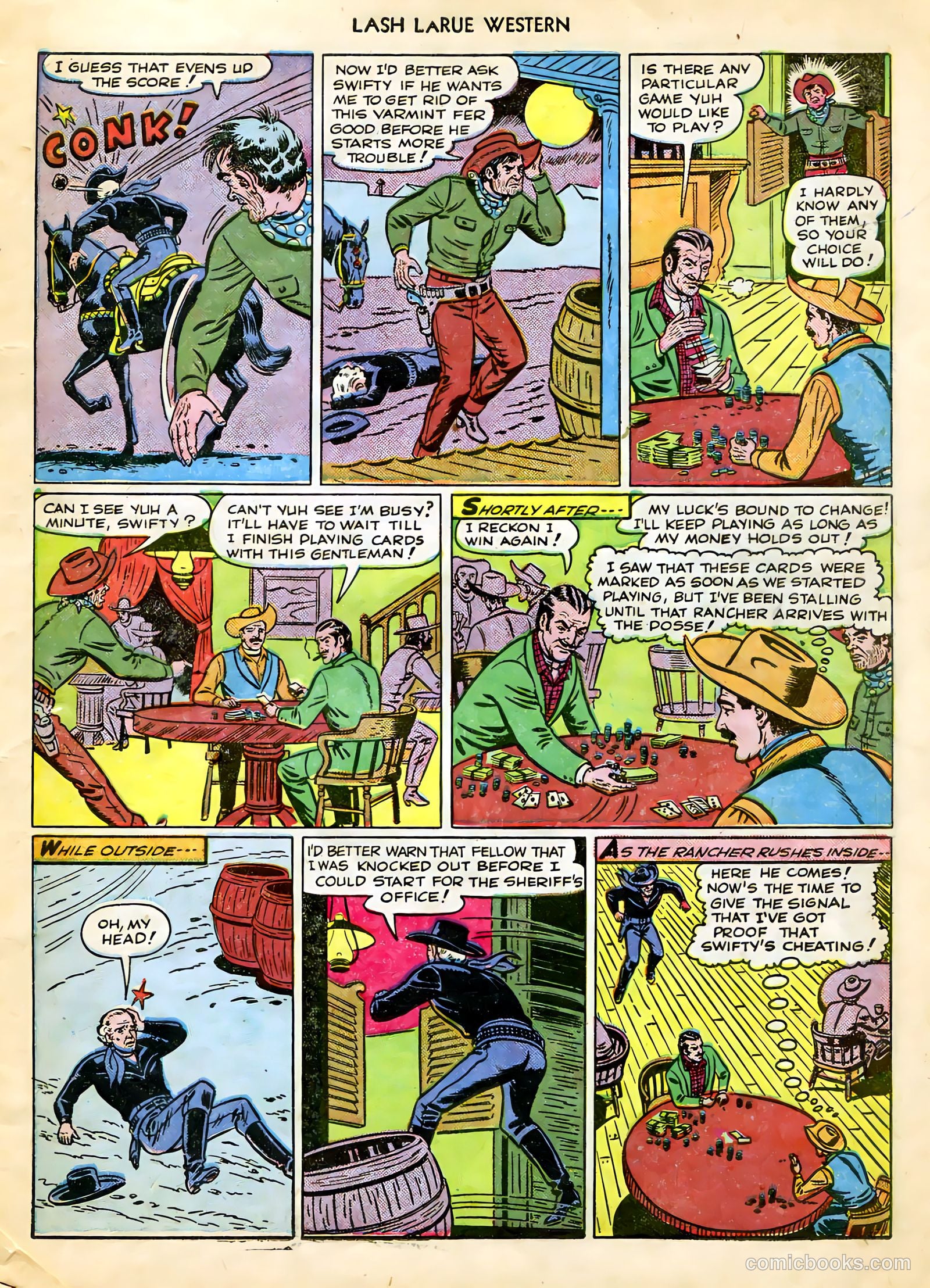 Lash LaRue Western #9 (1950) — page 7 of 36