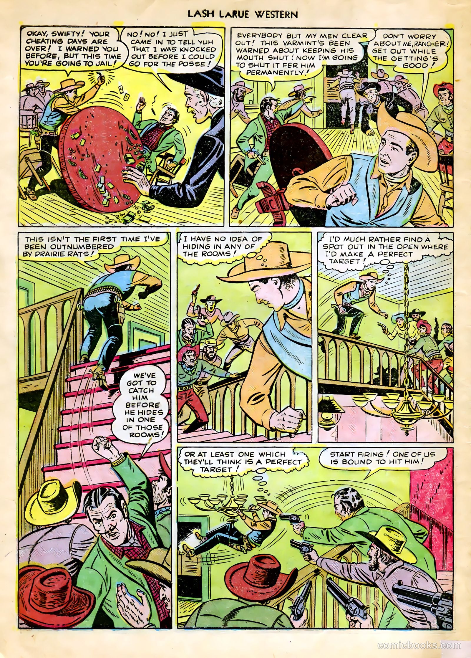 Lash LaRue Western #9 (1950) — page 8 of 36